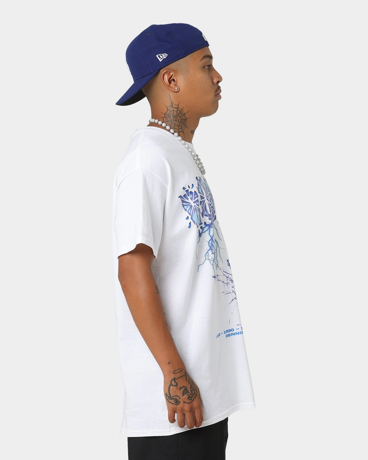 Rodman Brand Broken Glass T-Shirt White Active Fashion