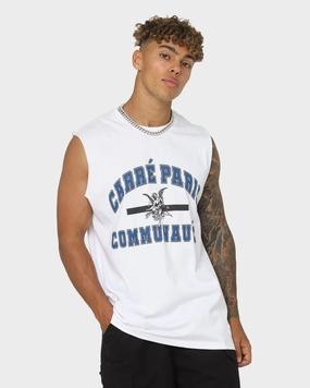 NeutralTonesCollection Carre Communaute Muscle T-Shirt White