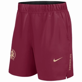 Nike Men's Seminole Logo Victory Woven Short - Garnet Outdoor Use