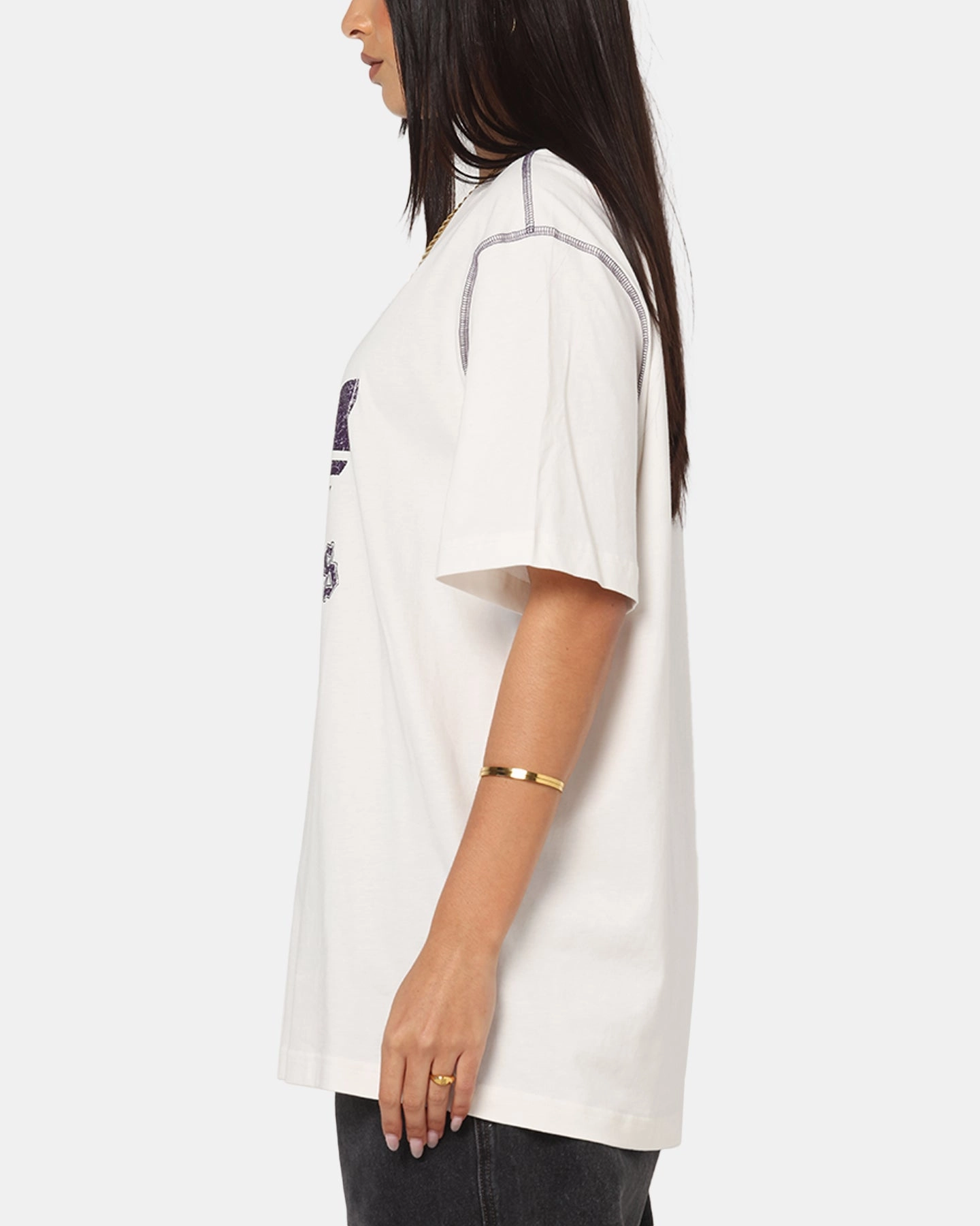 Adidas Graphic T-Shirt Cloud White Relax Trend Odor Resistant Material
