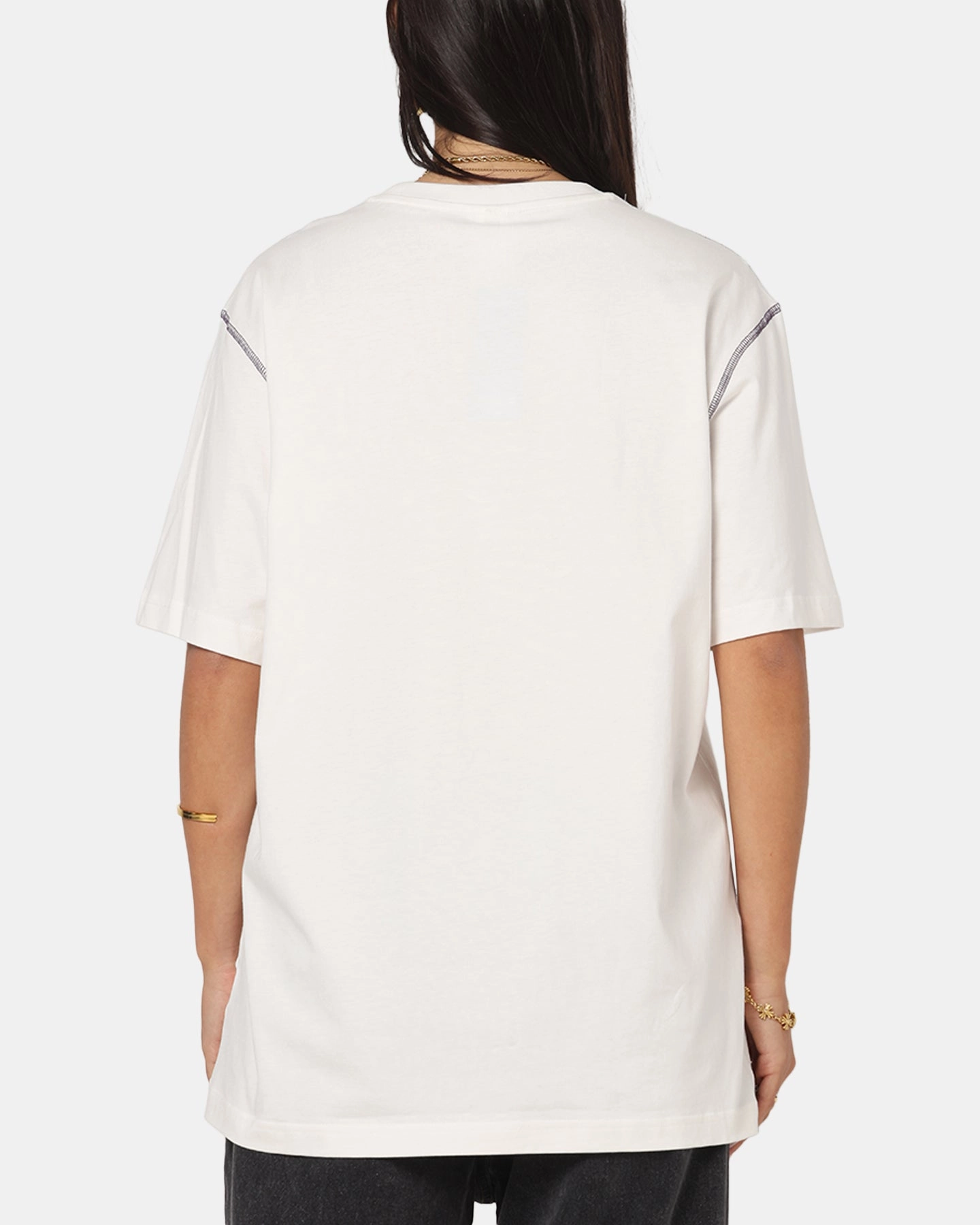 semi-formal style Summer cool Adidas Graphic T-Shirt Cloud White