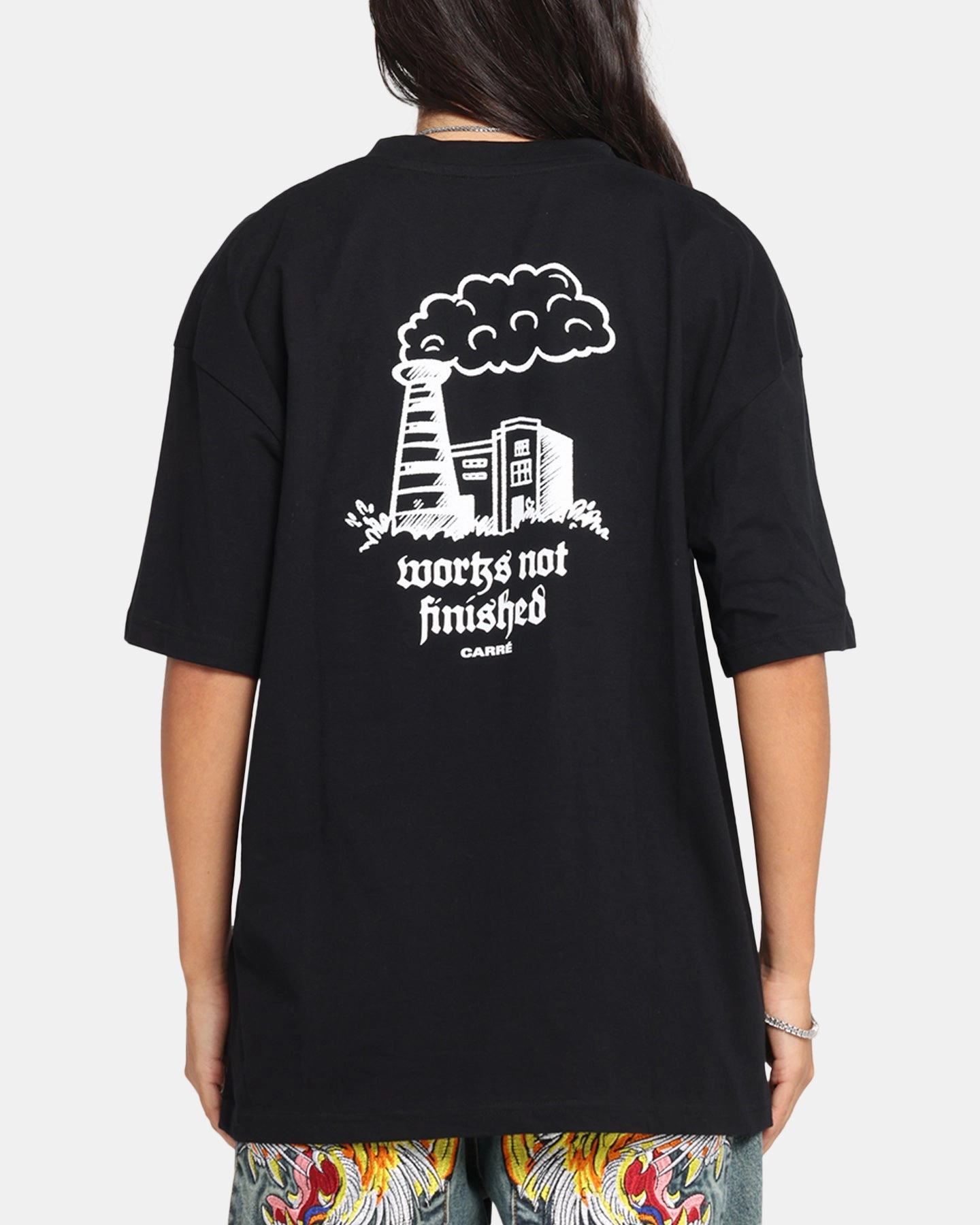 Light Fit Wear All-Season Comfort Wear Carre Not Finished T-Shirt Black