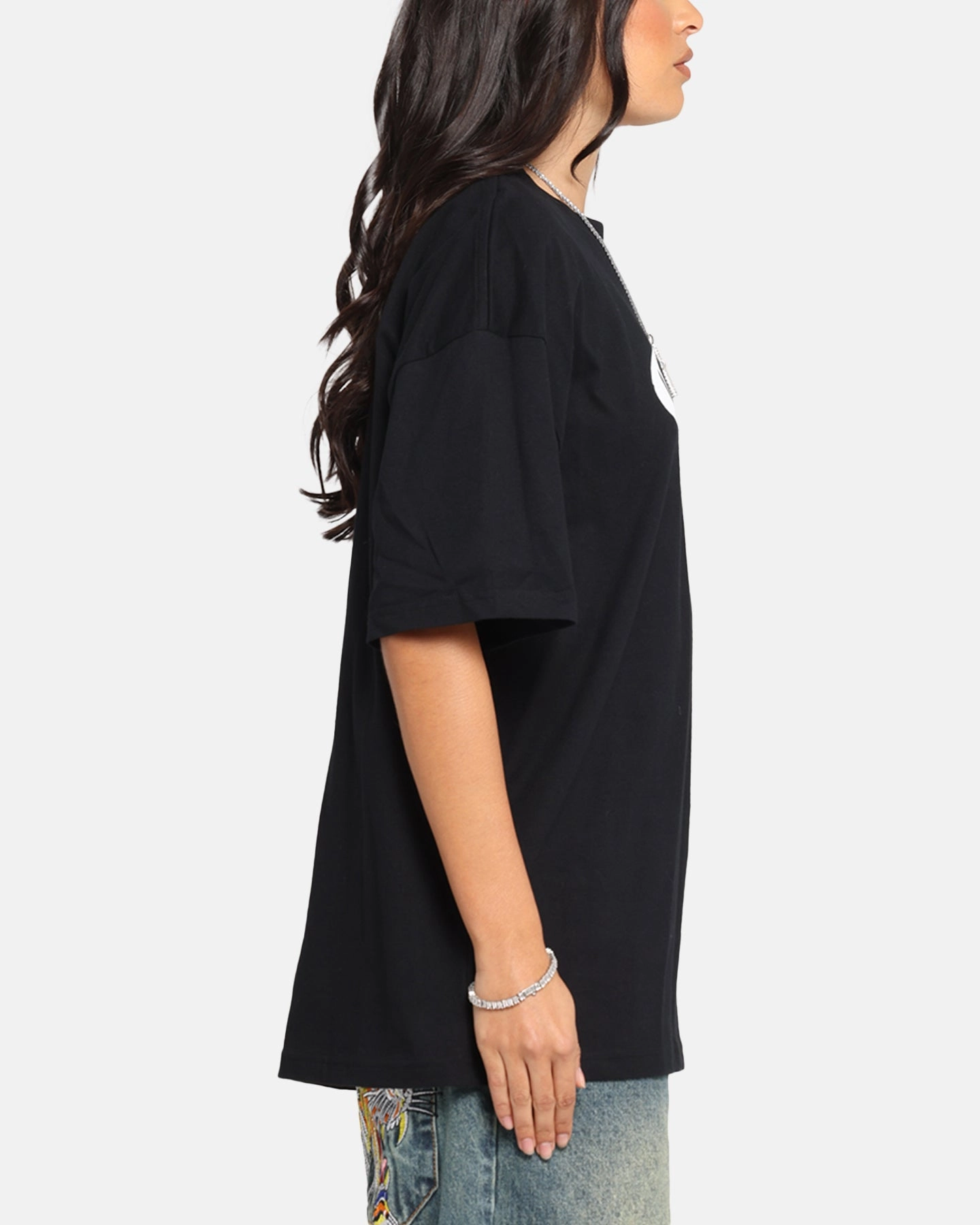 Carre Not Finished T-Shirt Black Perfect For Relaxing Breathable Yarn Composition