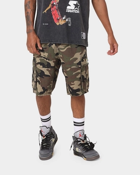 Starter Rugged Terrain Cargo Shorts Camo Print Contemporary Cut regular size