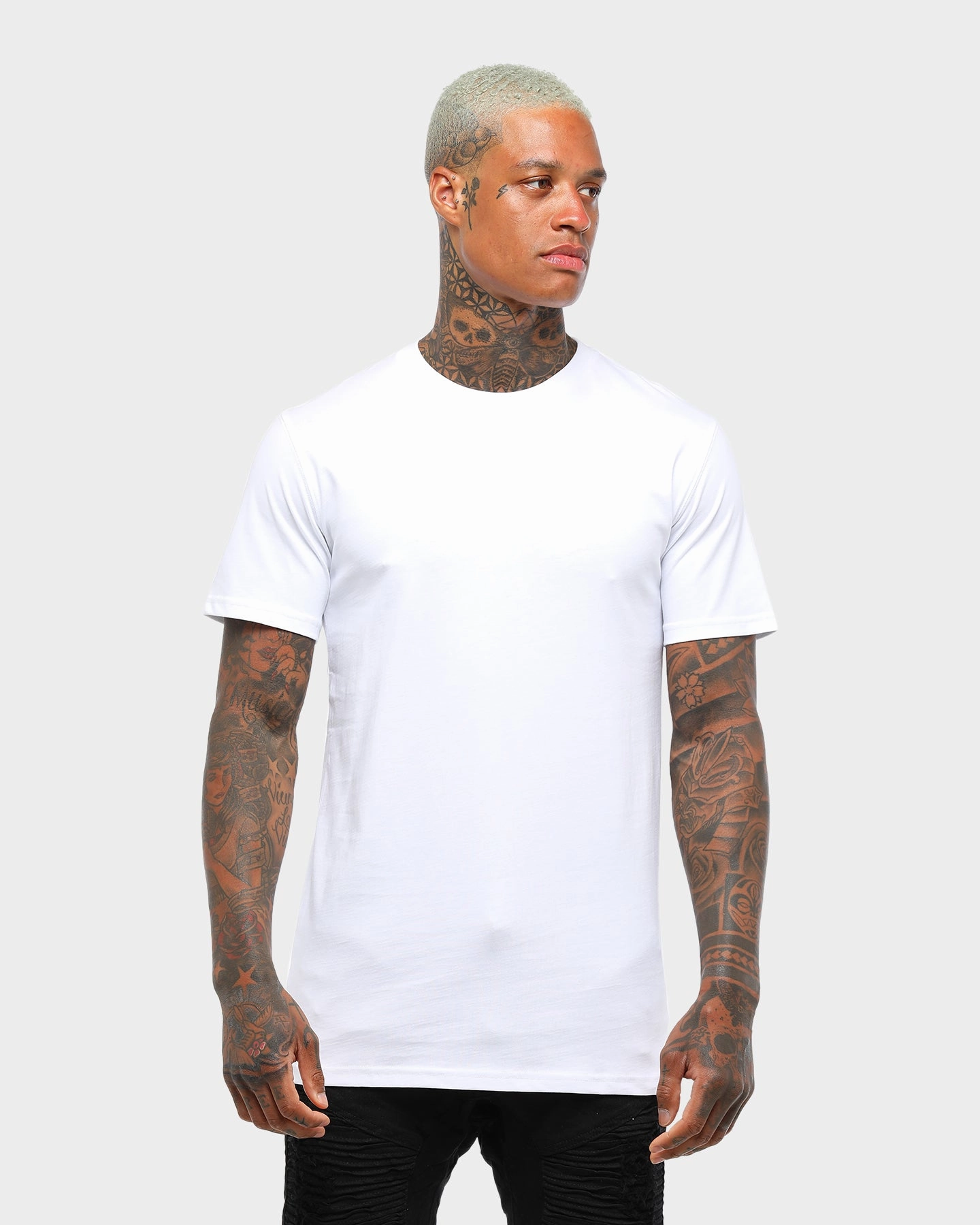 AS Colour Plain Staple T-Shirt White Active Layer Ultra Soft Blend