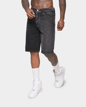 UV Protection Fabric XXIII Ricardo Two Tone Denim Shorts Black