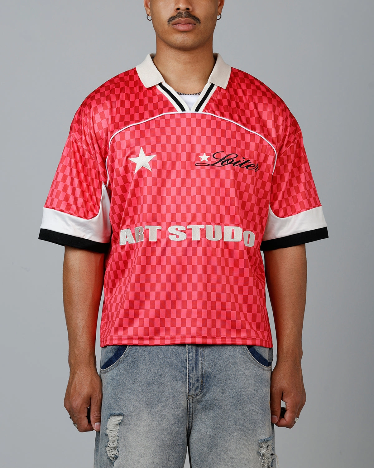 Loiter Art Studio United Jersey Red Quick Movement Soft touch finish