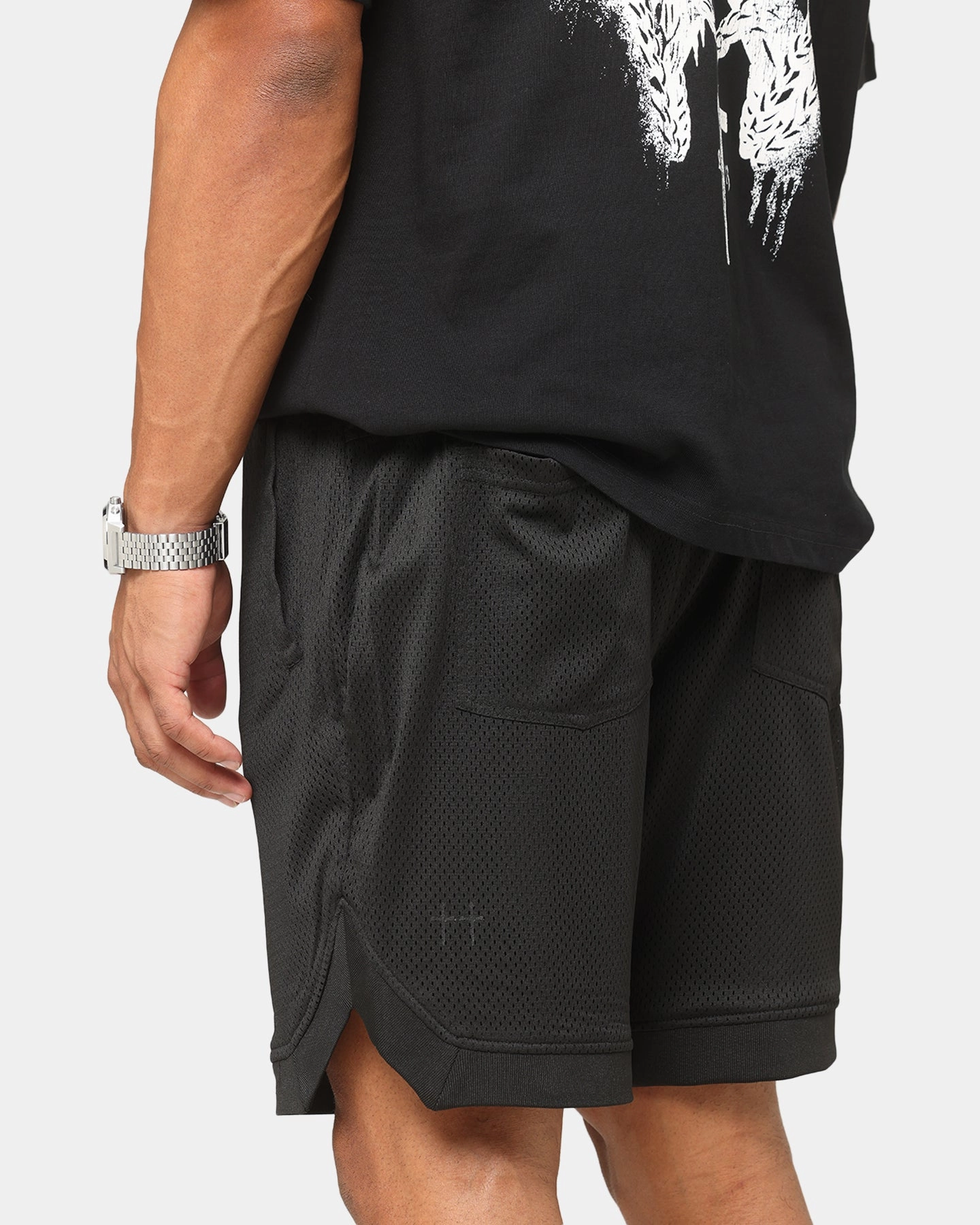 romper Fun Design Saint Morta Outlaw Basketball Shorts Black