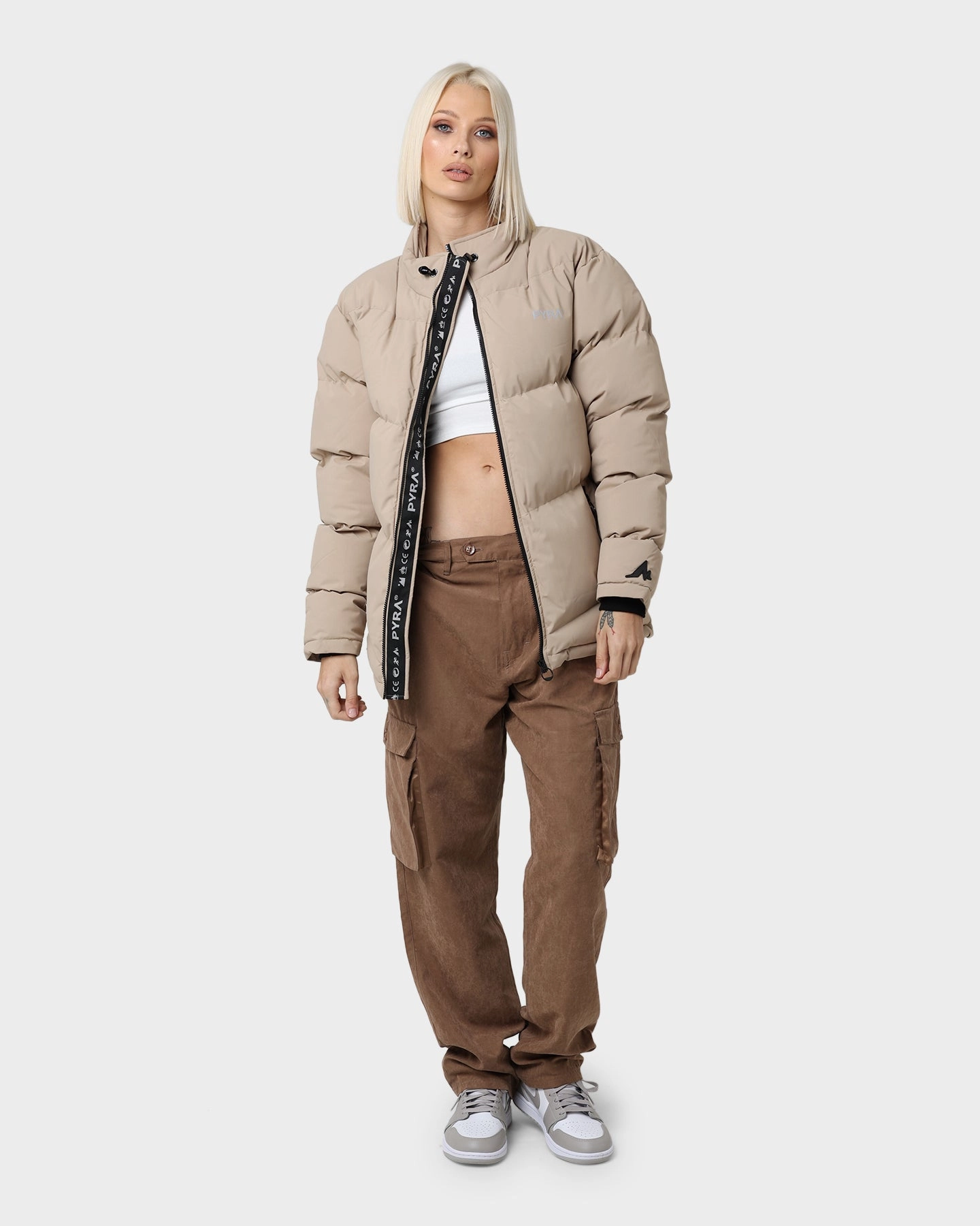 Danger PYRA Padded Puffa Jacket Natural