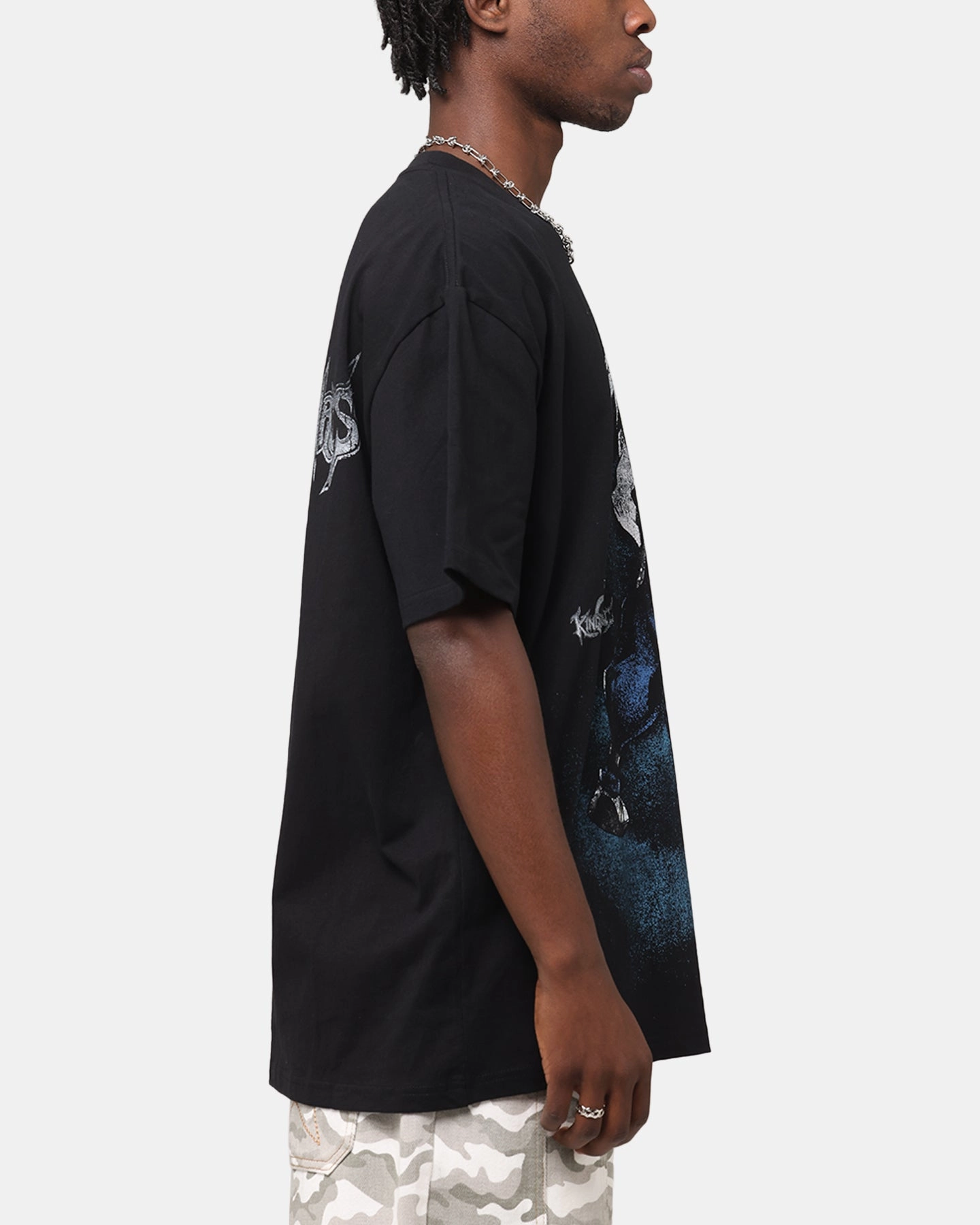 Goat Crew Disney Kingdom Hearts Riku Heavyweight T-Shirt Black Minimal Outfit