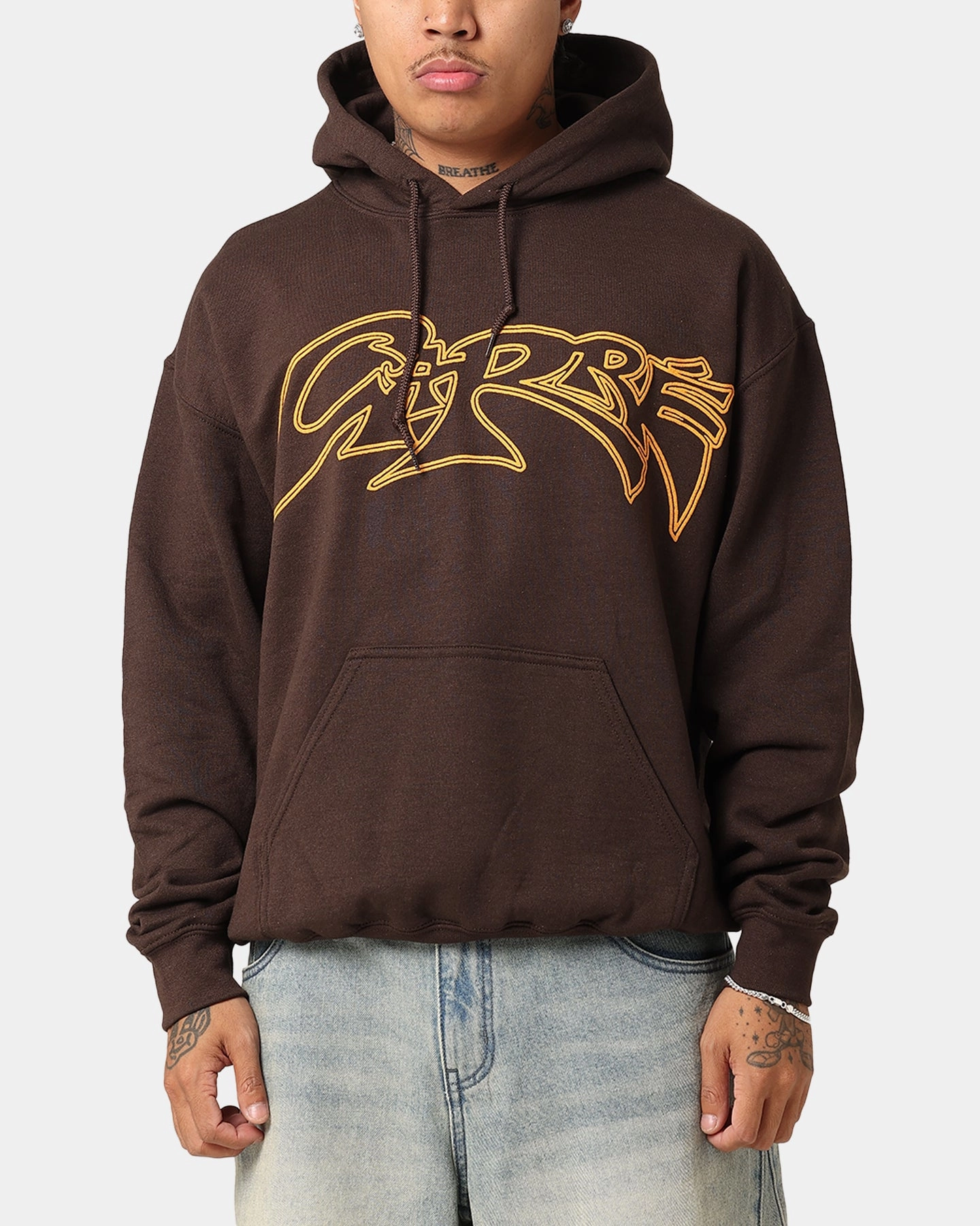 Quick Access Side Pockets Carre Rev 24 Hoodie Brown
