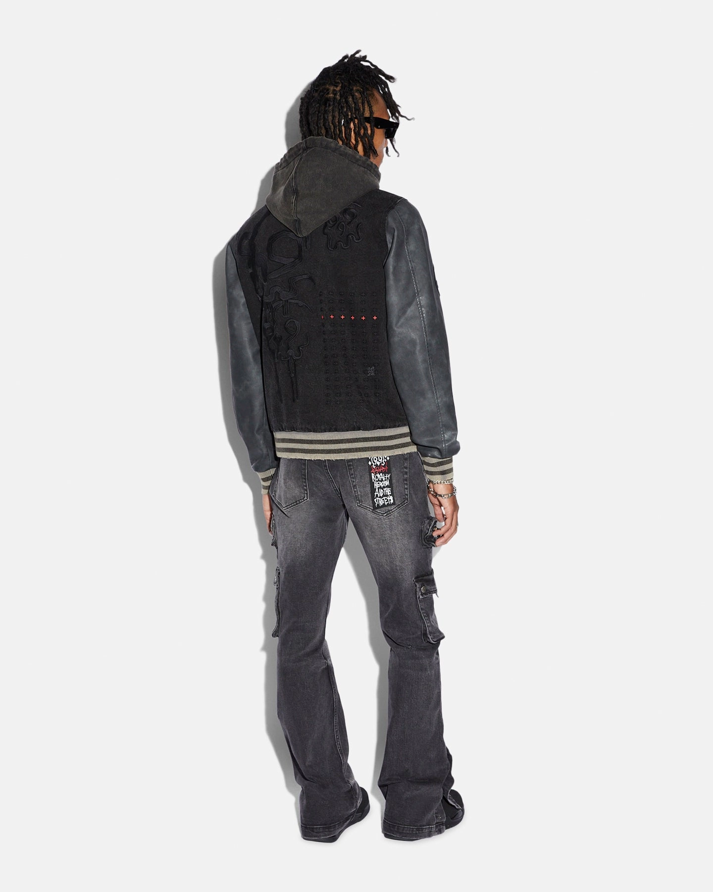 Ksubi X Juice Wrld 999 Kollage Jacket Black Anti Pilling Fashionable Outerwear