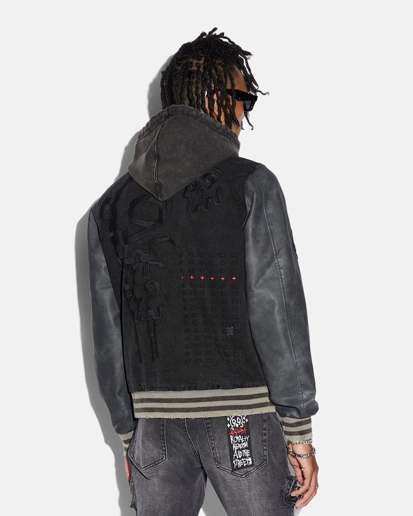 Ksubi X Juice Wrld 999 Kollage Jacket Black hunting NonRestrictive Armholes