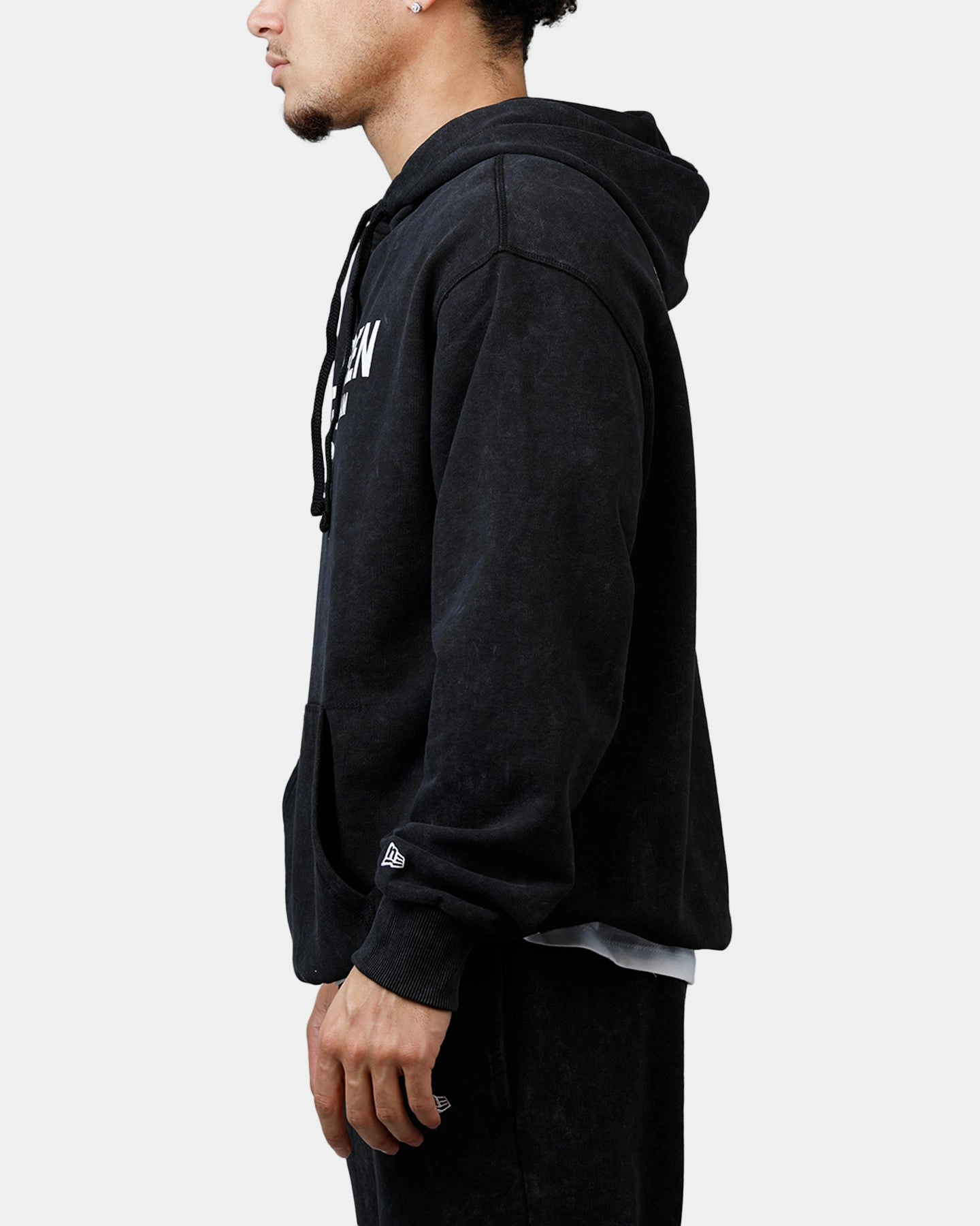 New Era X Mclaren Hoodie Black suitable for cultural festivals Non Restrictive Mobility