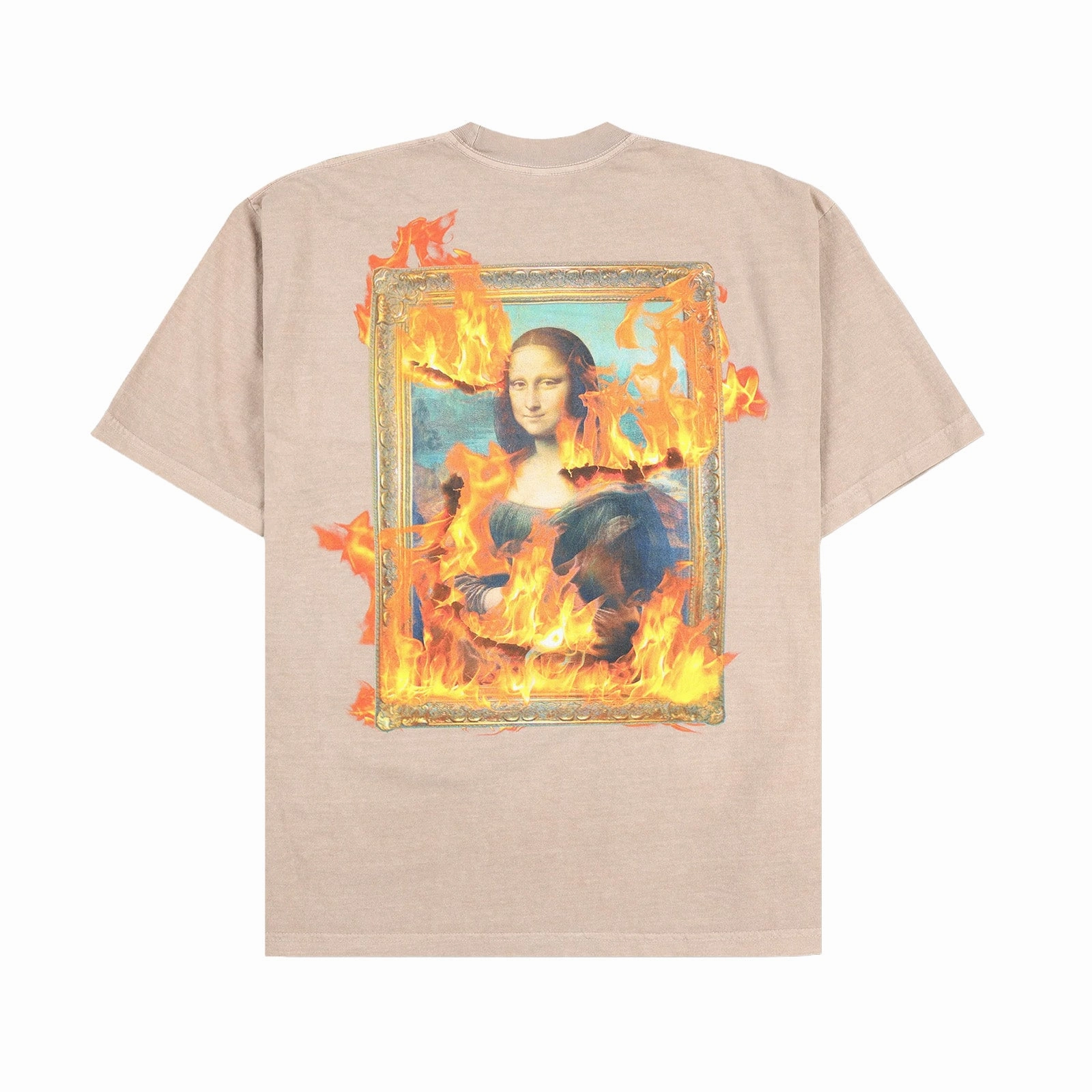 Pleasures Burn Again T Shirt 'Mushroom' Relaxed Armhole Cut