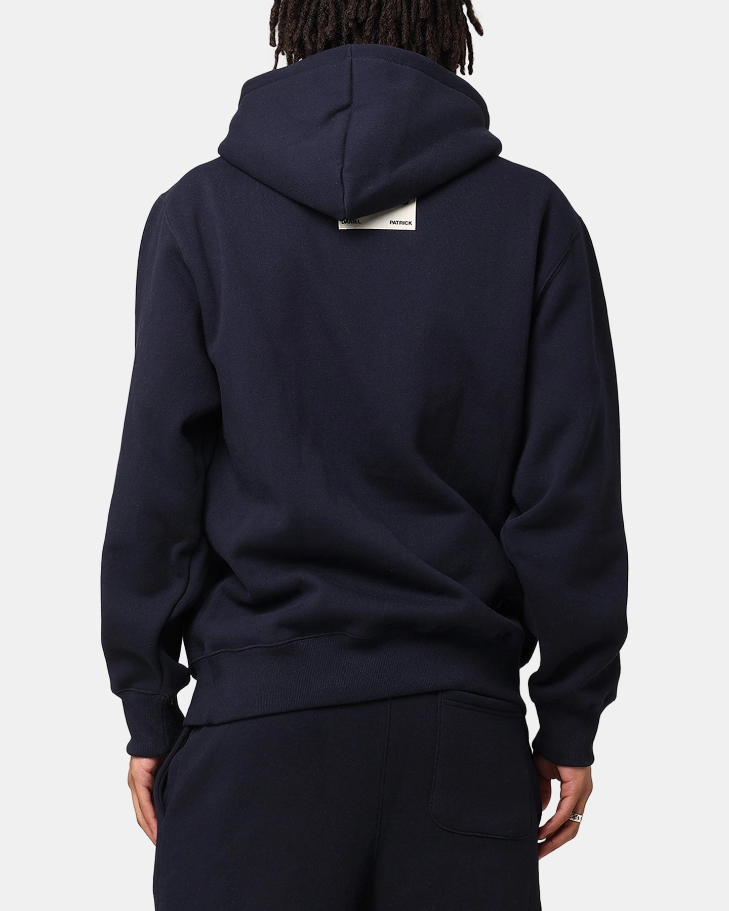 Daniel Patrick Surplus Logo Hoodie Navy/Cream/Red Weather resistant