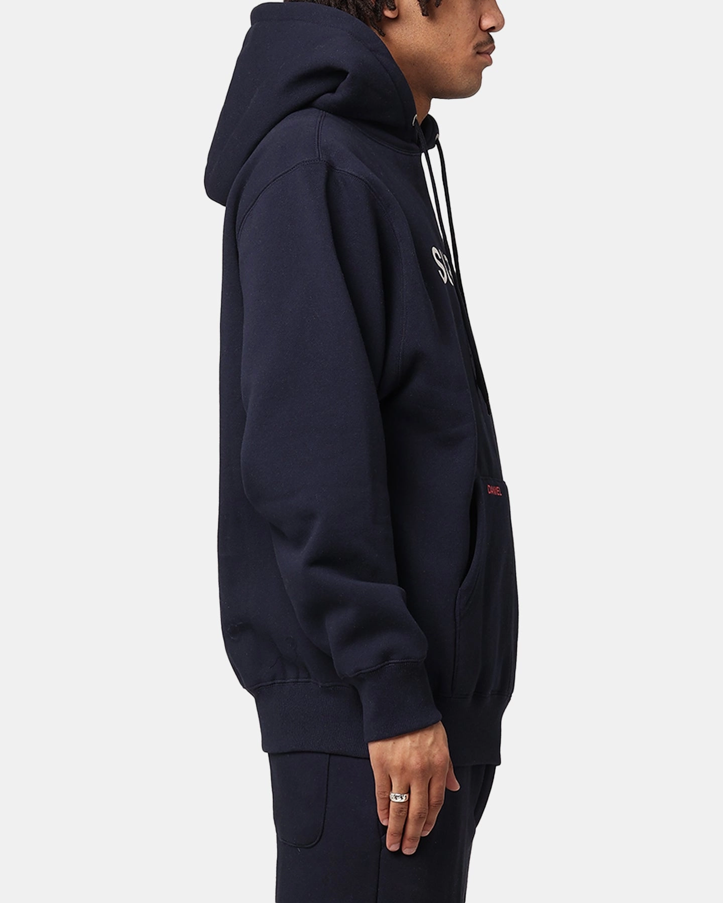 Poise Cooperate Daniel Patrick Surplus Logo Hoodie Navy/Cream/Red