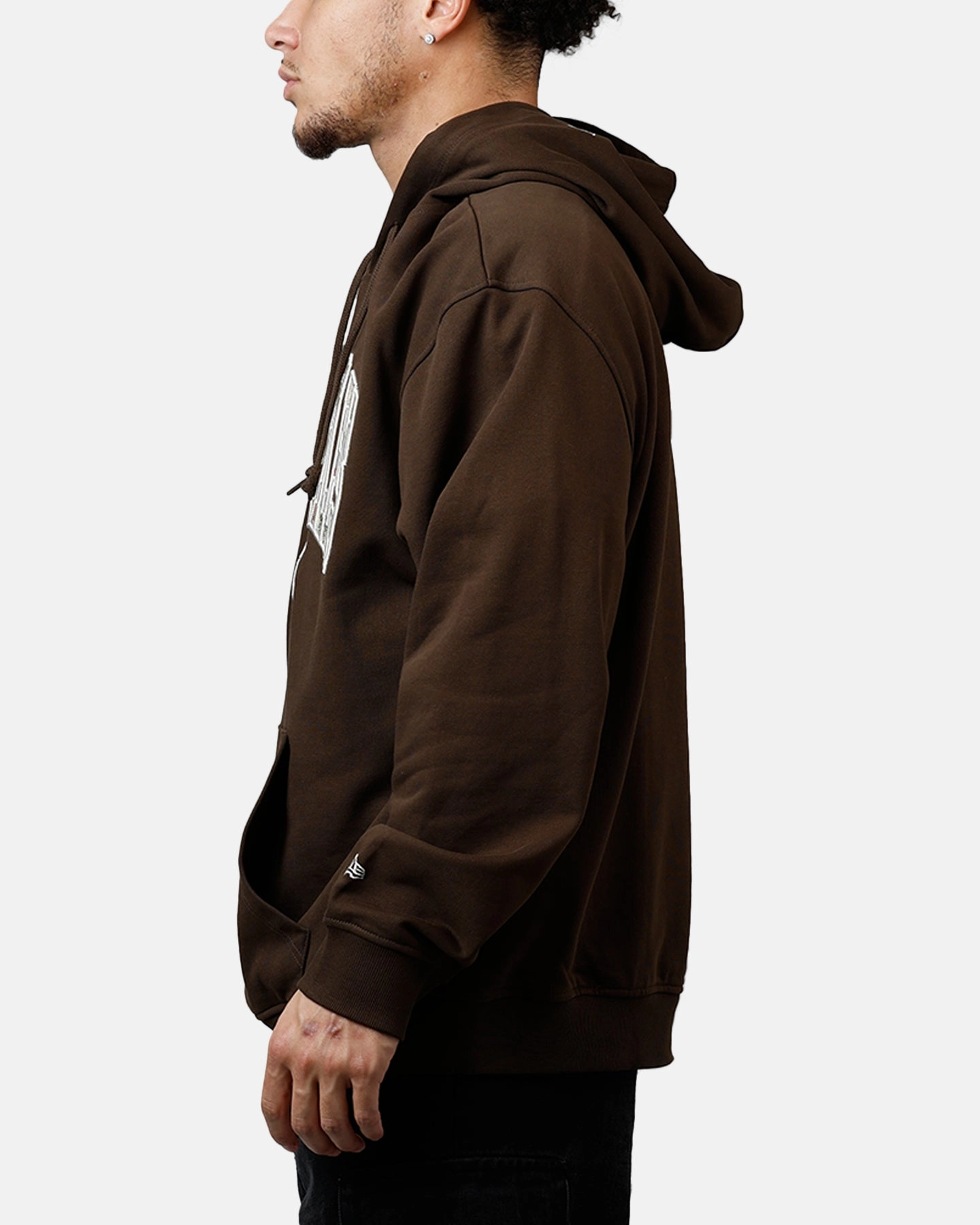 Bus Rain Shield New Era Los Angeles Lakers Upholstery Hoodie Walnut