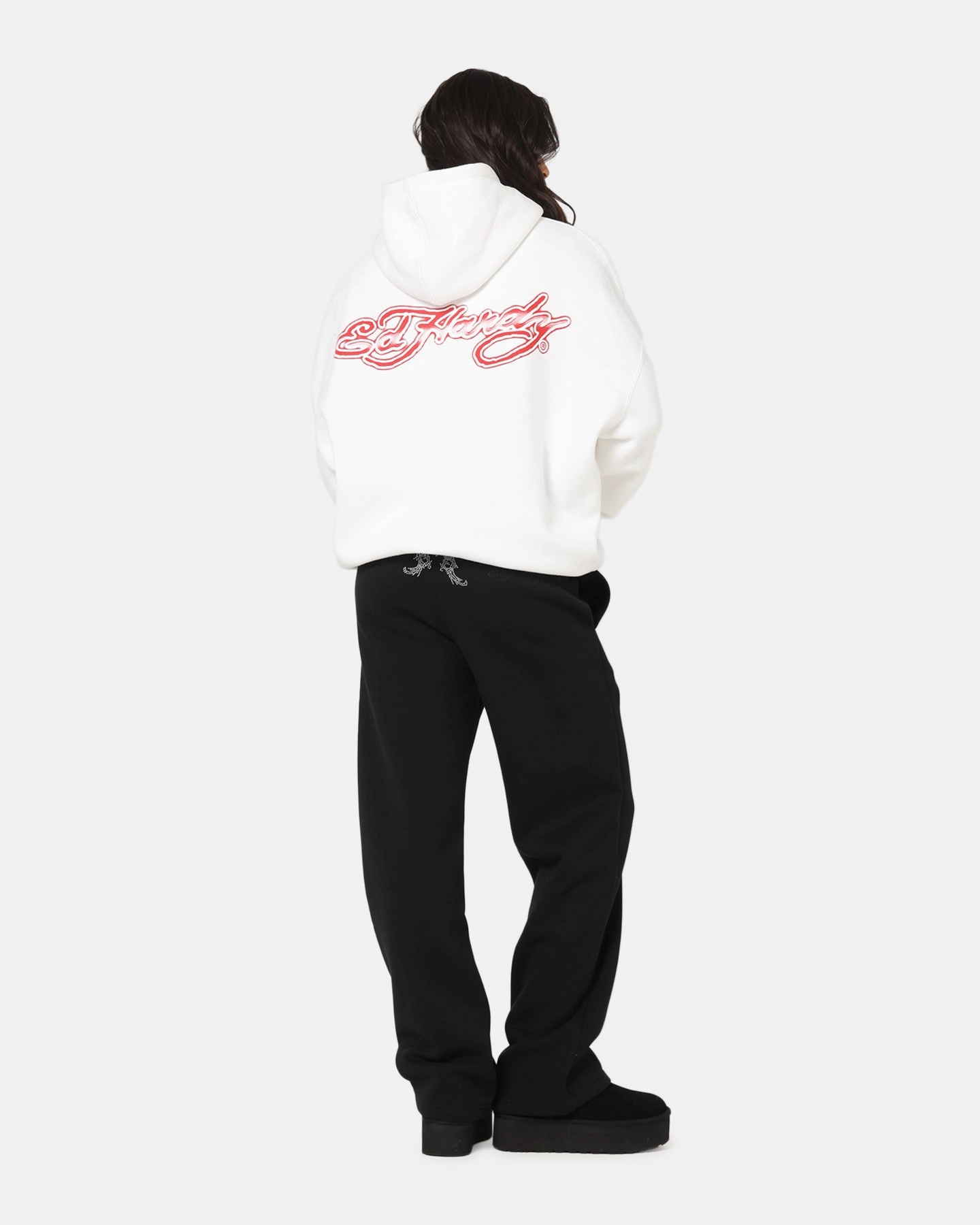 Ed Hardy Blue Dragon Hoodie White Windproof Technology Sanction
