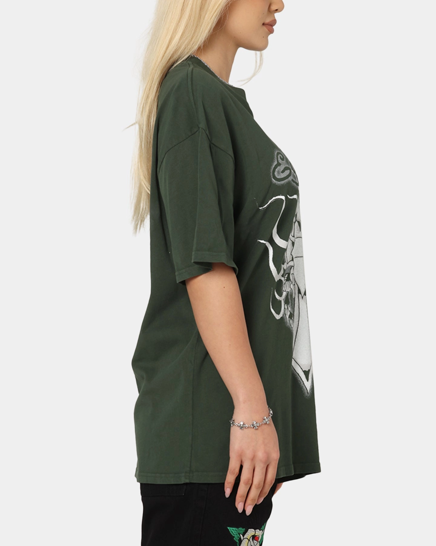 Ed Hardy Cross My Heart T-Shirt Pine Green Cool and Relaxed