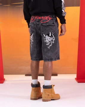 Ed Hardy Devil Jorts Black Temperature Regulating Blend