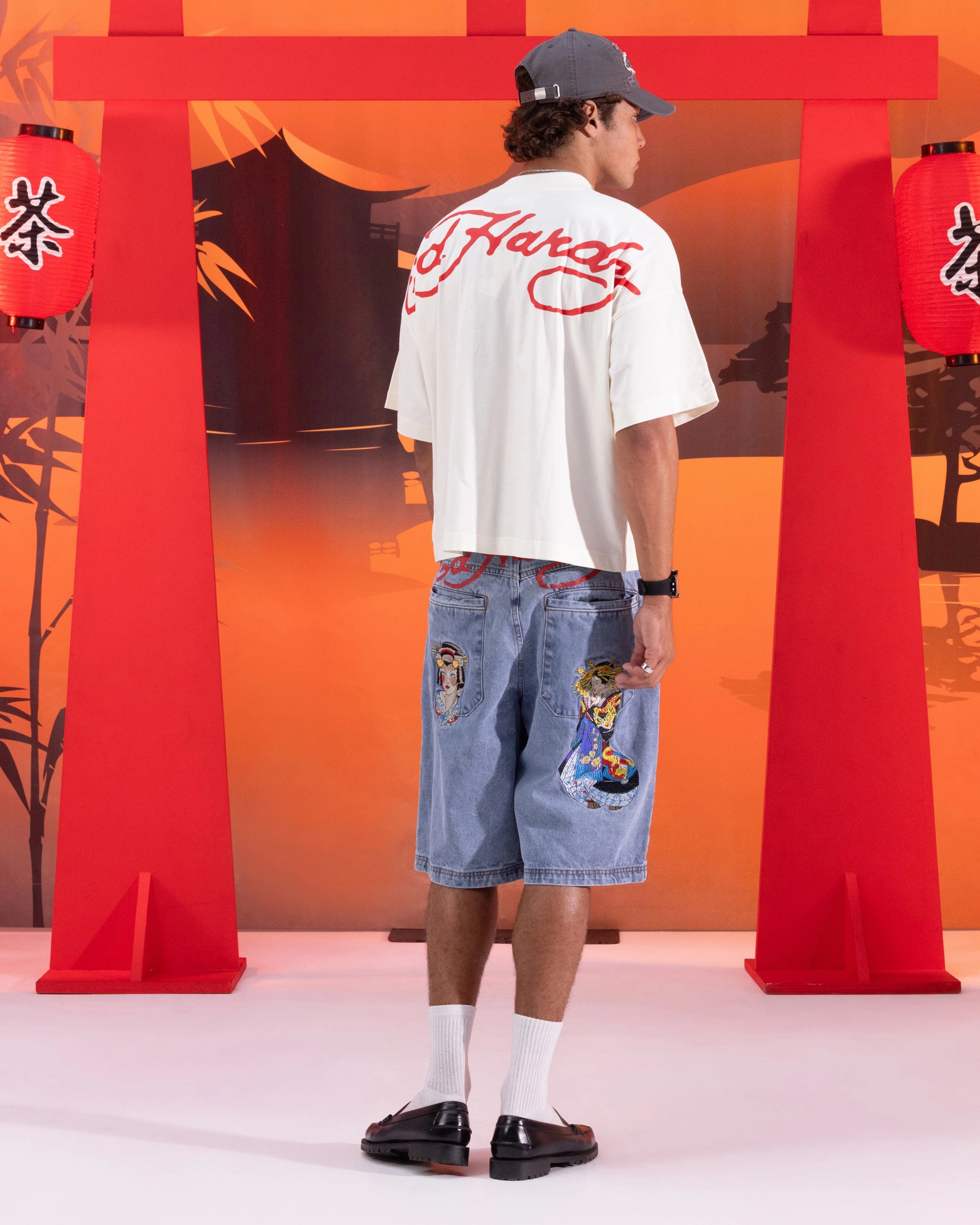 Essential Top Seasonal Layer Ed Hardy Devil T-Shirt Off White