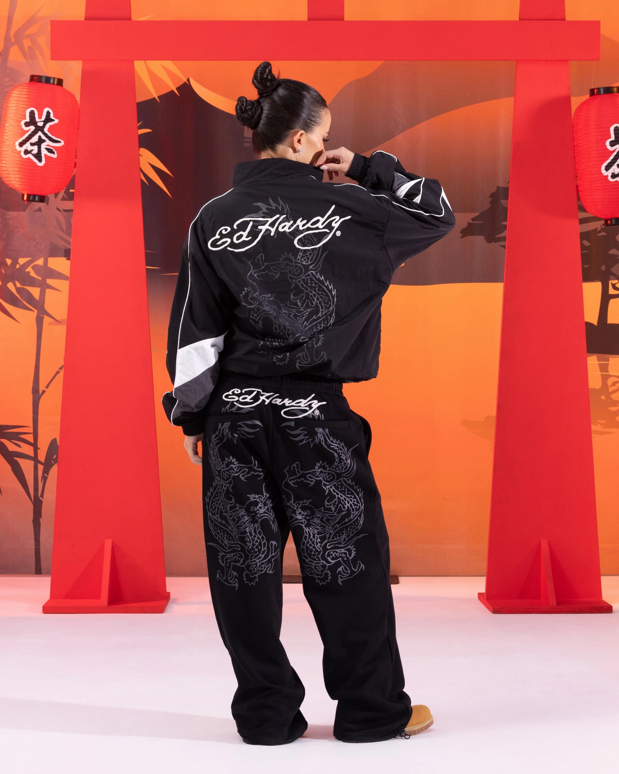 Contest Advocate Ed Hardy Dragon Track Jacket Black