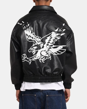 Mother's Day Outdoor Use Ed Hardy Eagle Jacket Black