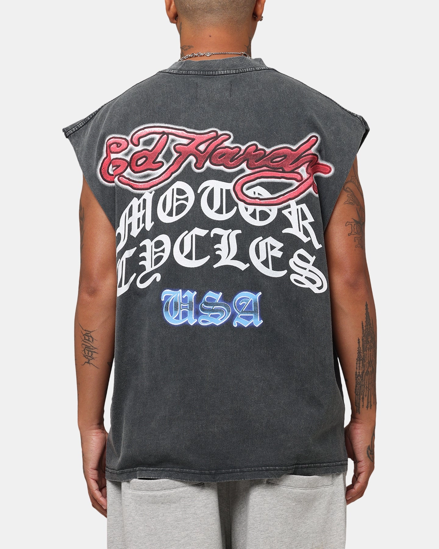 Outdoor Fashion Ed Hardy Eagle Motor Muscle T-Shirt Black