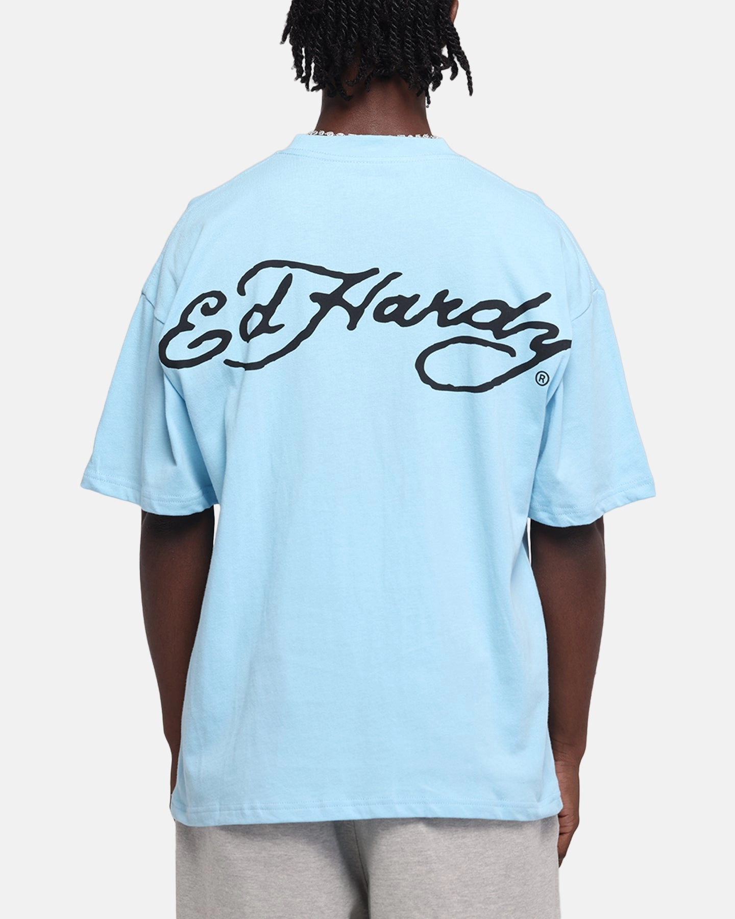Ed Hardy Eagle T-Shirt Blue Smart Layer Modern Wear