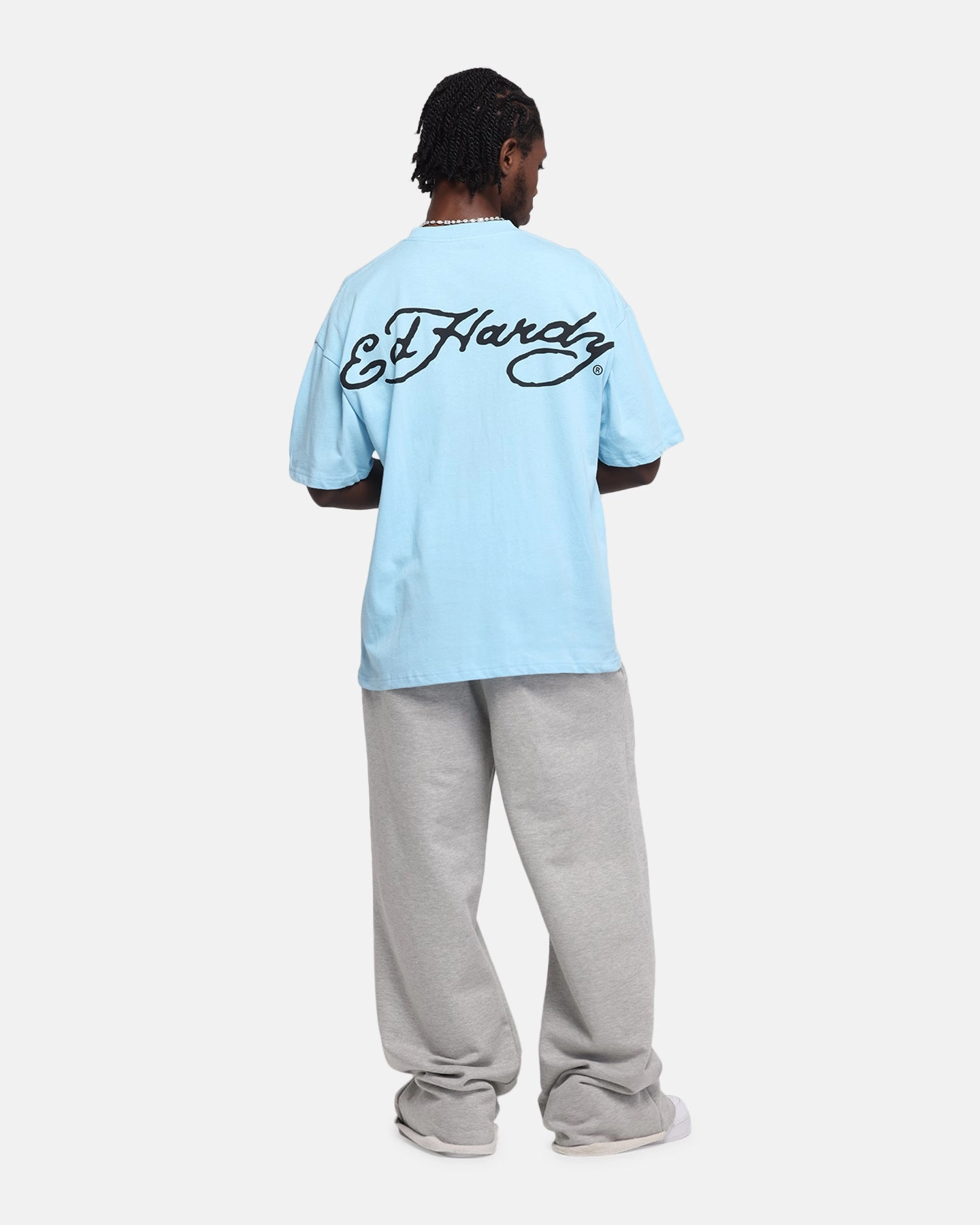 Slim Silhouette Ed Hardy Eagle T-Shirt Blue