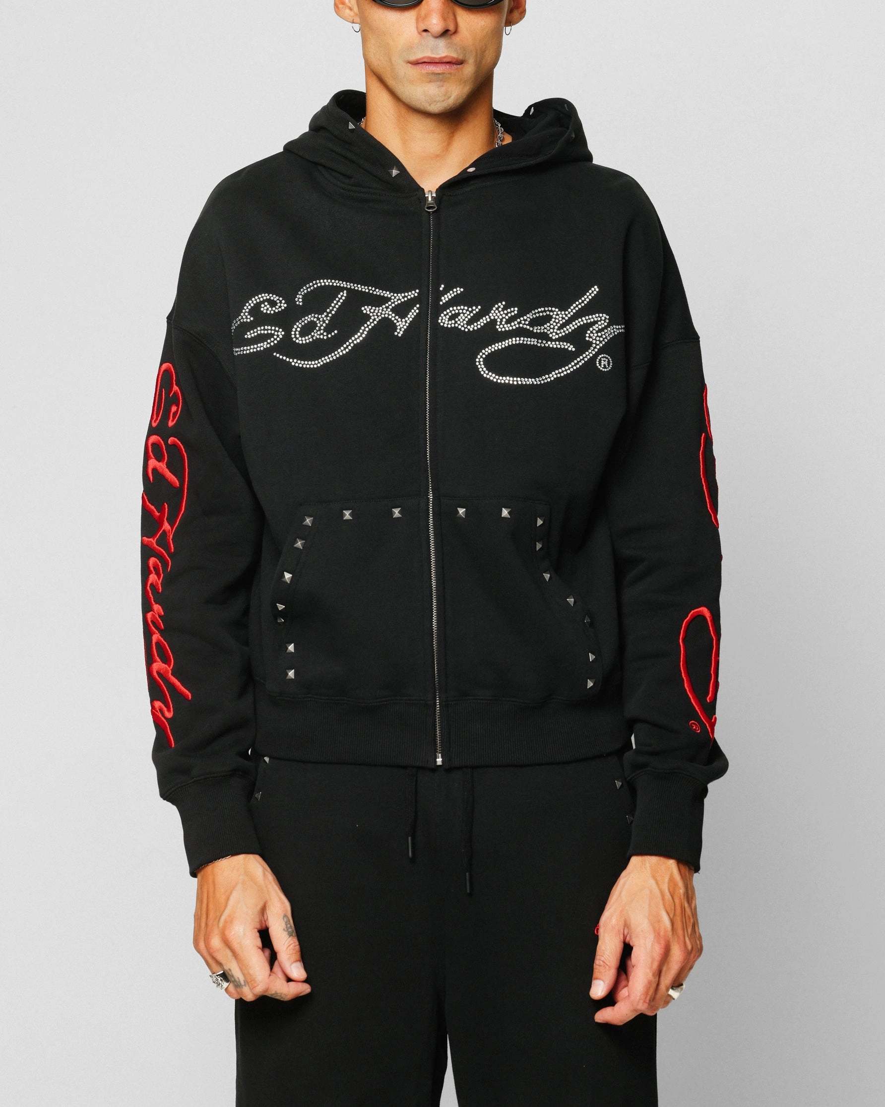 Training - worthy Ed Hardy Ed Hardy Hoodie Black