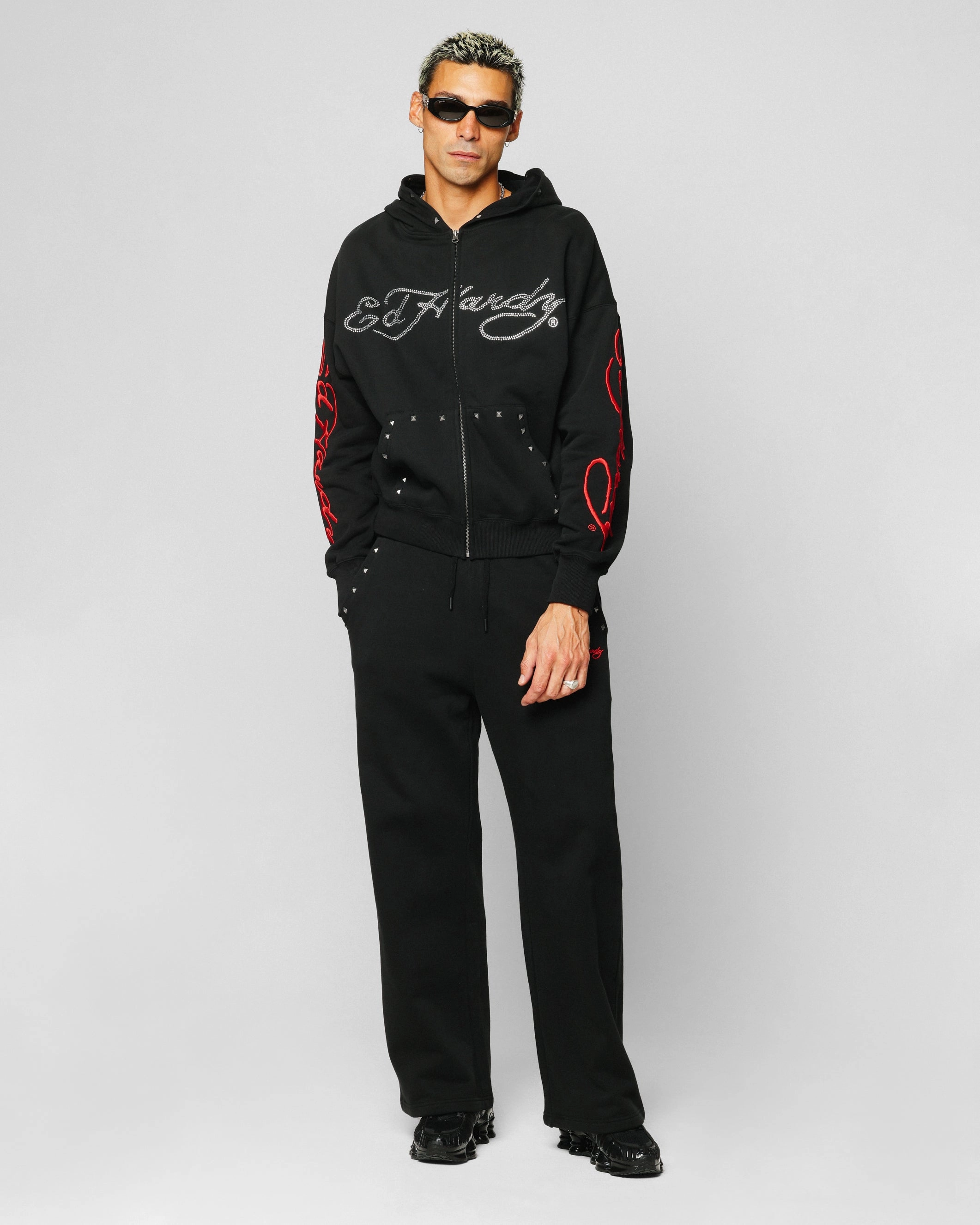 low - frequency use Low Profile Seam Build Ed Hardy Ed Hardy Hoodie Black