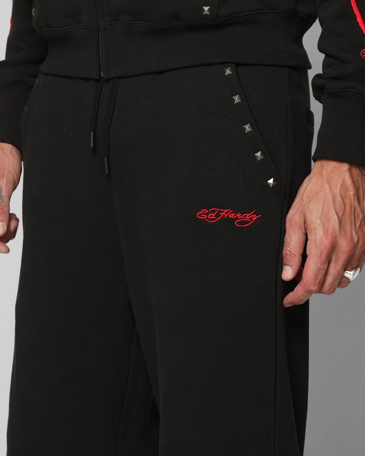 Versatile Layer Ed Hardy Ed Hardy Track Pants Black