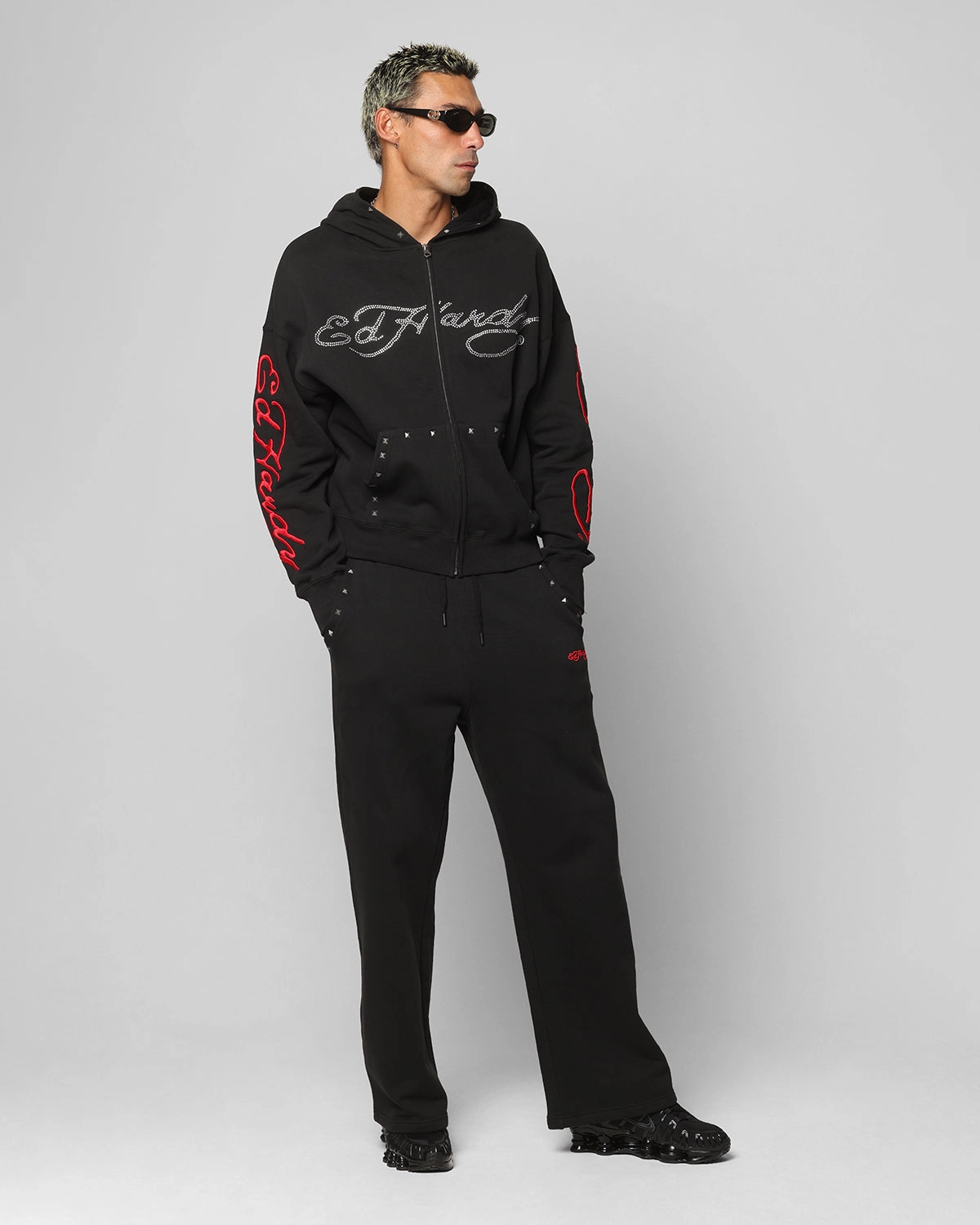 Odor Control Treatment Ed Hardy Ed Hardy Track Pants Black