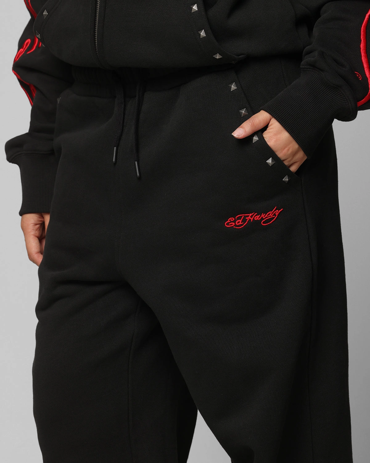 Comfort Style Ed Hardy Ed Hardy Track Pants Black
