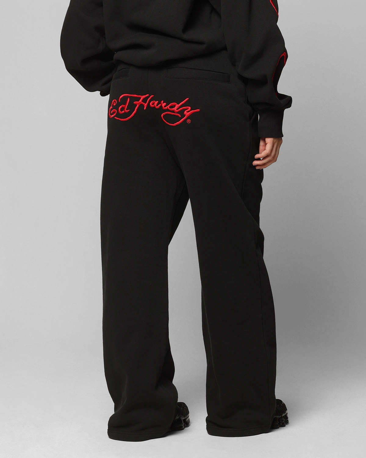 Secure Closures Casual Office Ed Hardy Ed Hardy Track Pants Black