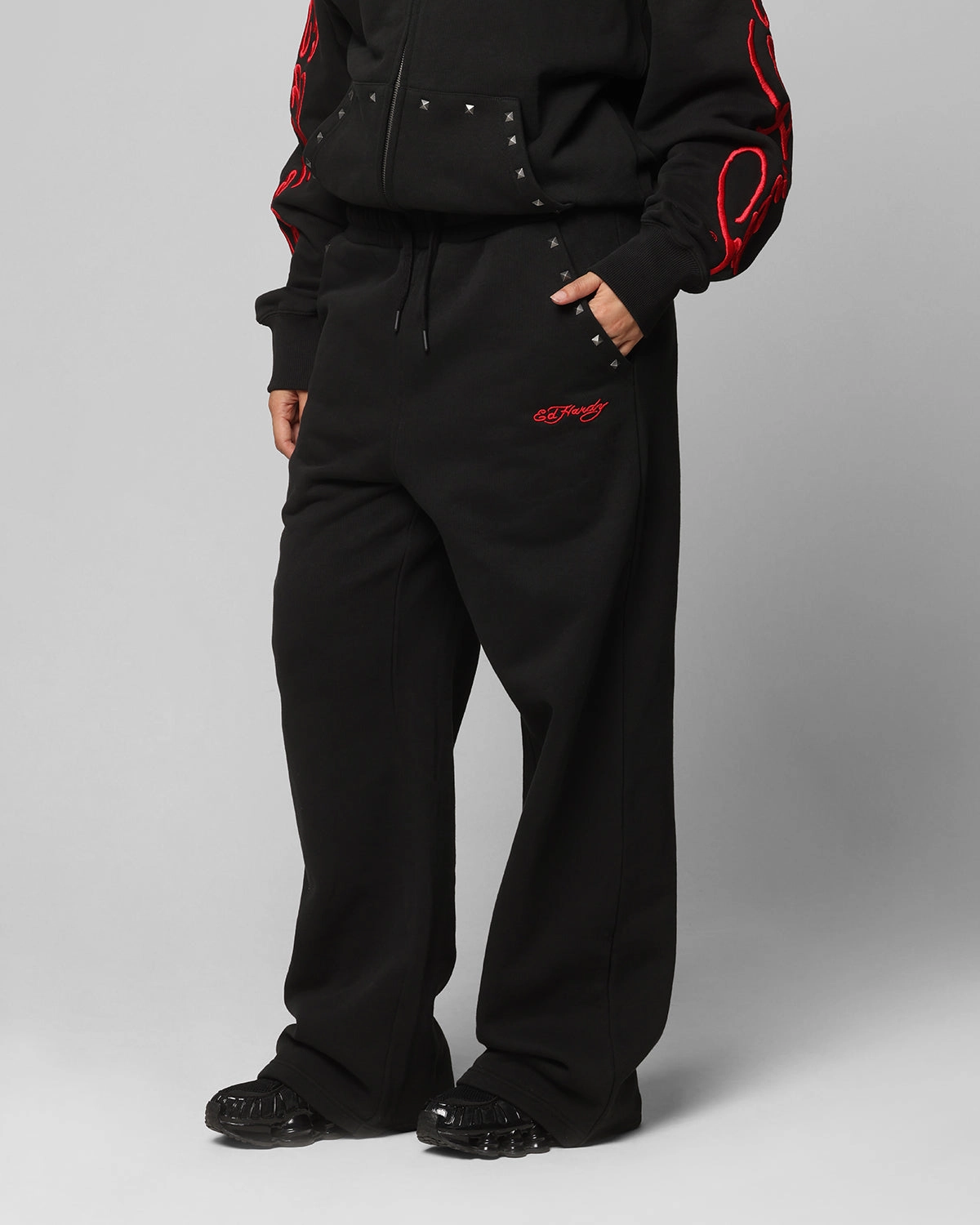 Casual Chic Ed Hardy Ed Hardy Track Pants Black