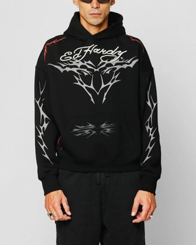 Ed Hardy Electric Hoodie Black Modular Layering System