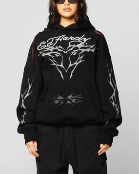 Circulate Ed Hardy Electric Hoodie Black