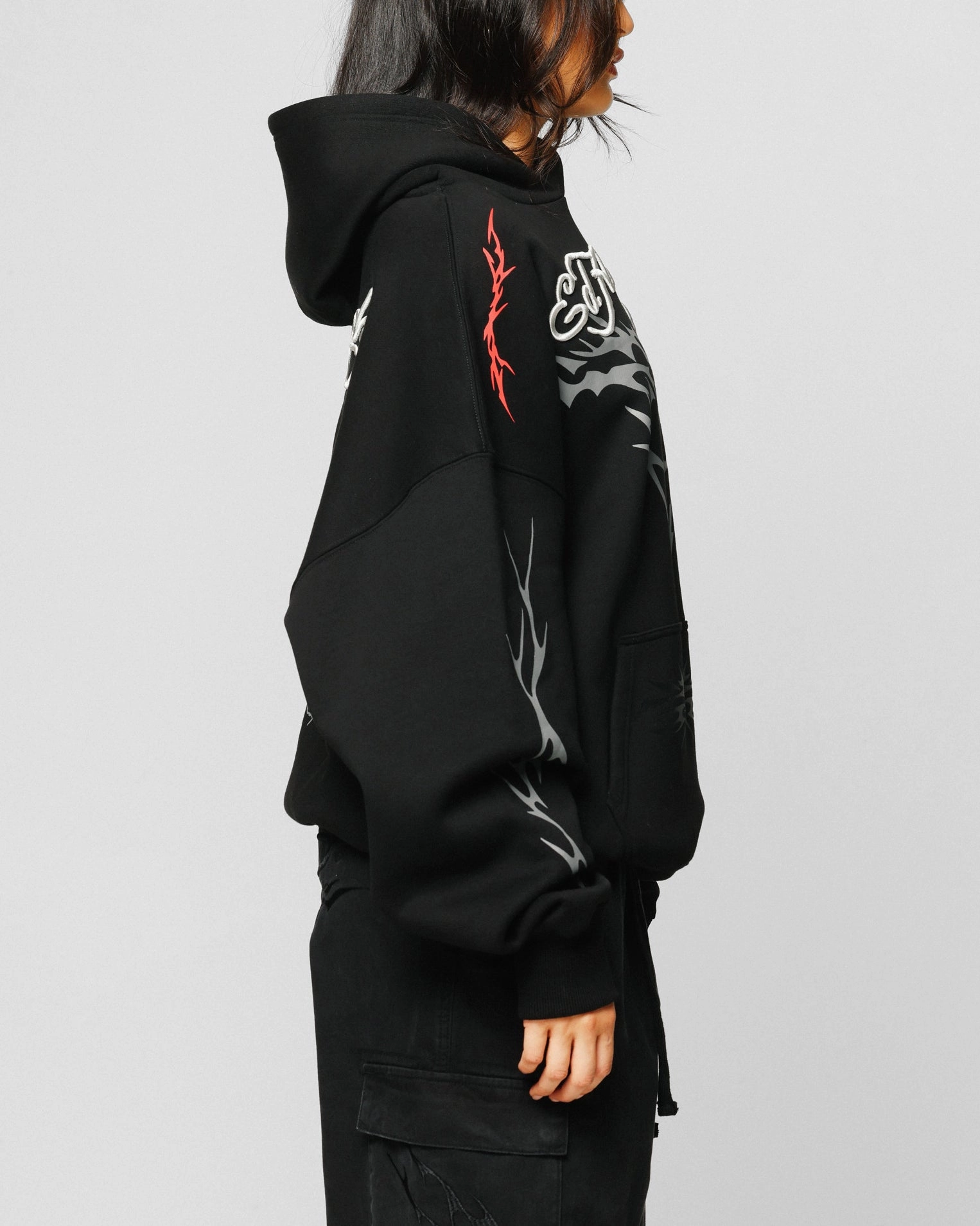 Ed Hardy Electric Hoodie Black Beach Holiday