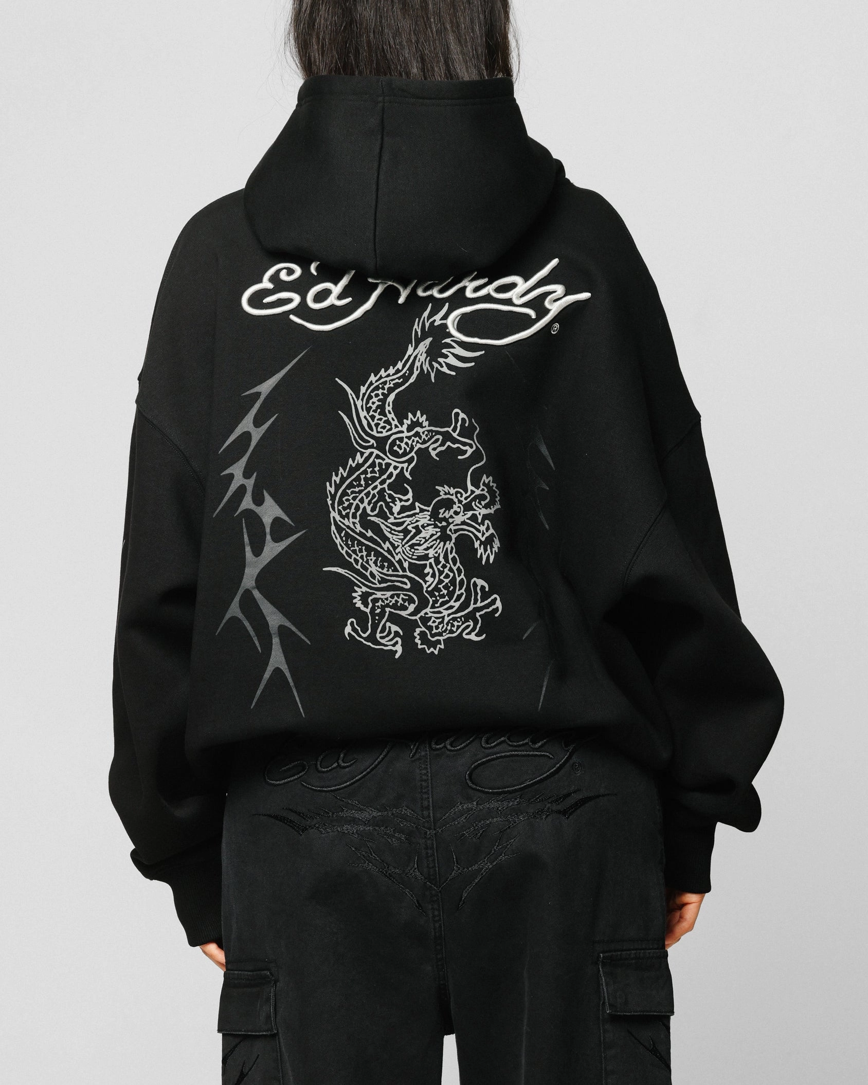 Ed Hardy Electric Hoodie Black Generic