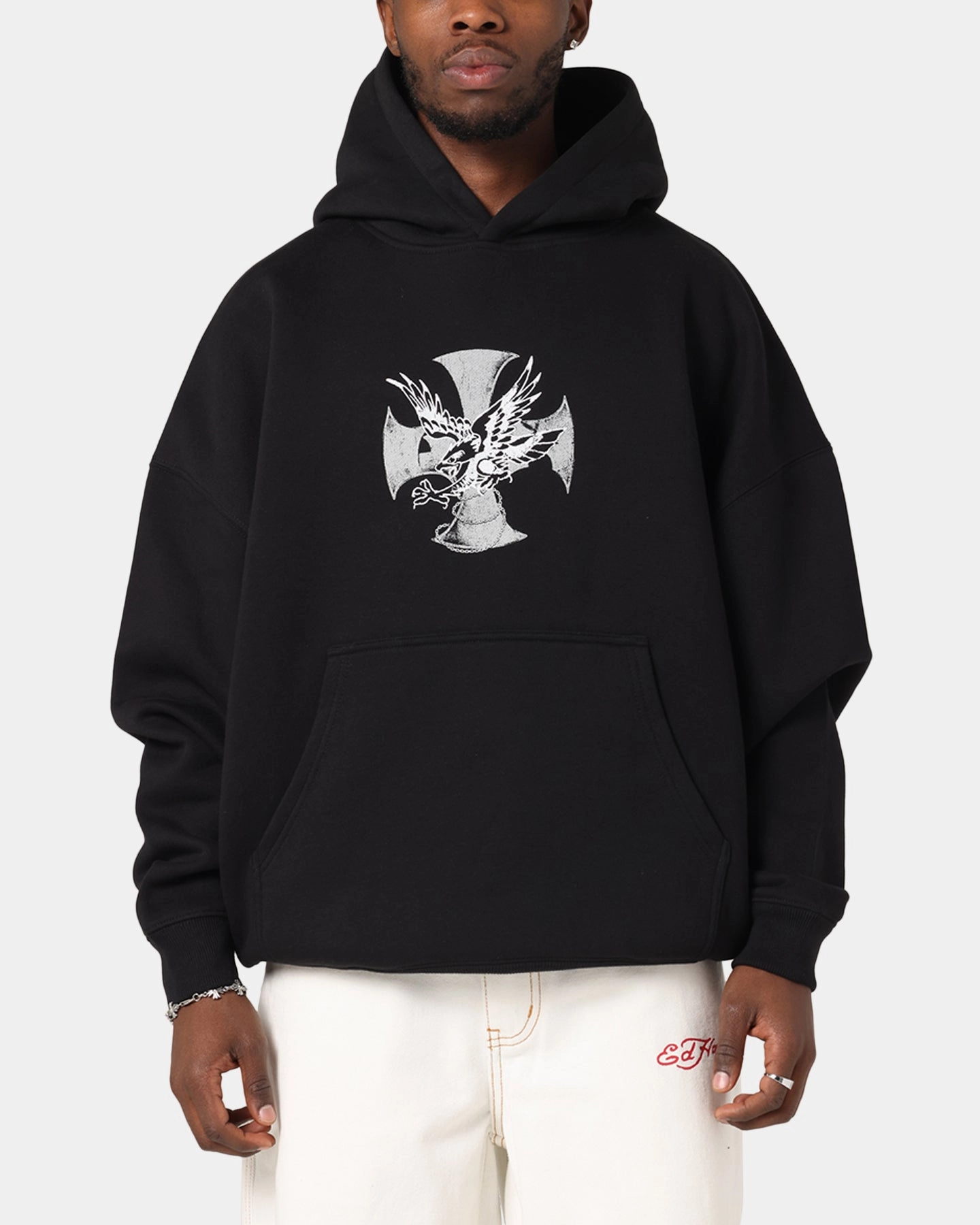 Ed Hardy Flight Hoodie Black Quick Absorb Material water storage