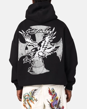 Ed Hardy Flight Hoodie Black mid - end