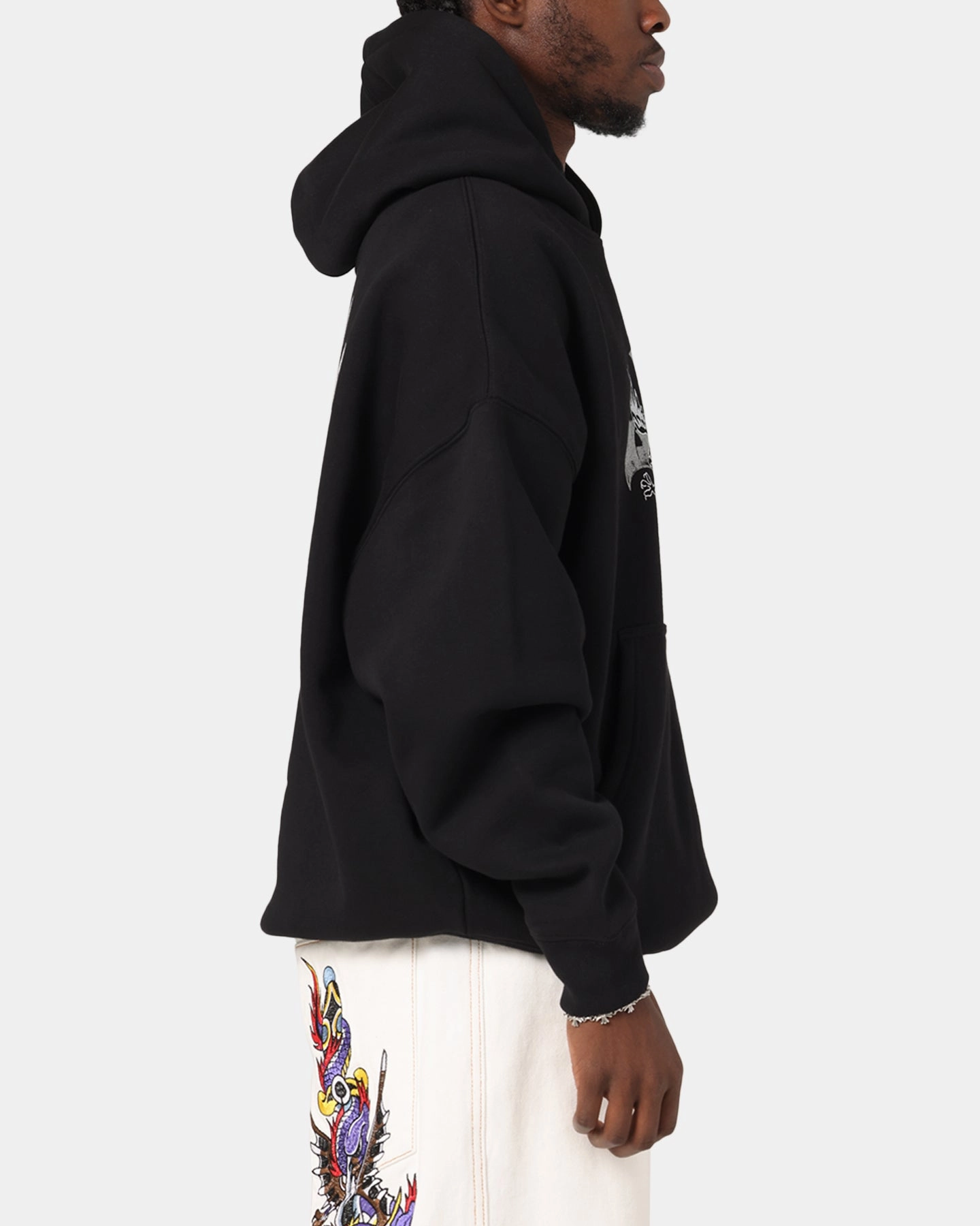Ed Hardy Flight Hoodie Black Cross Back Ventilation Design Light Fresh