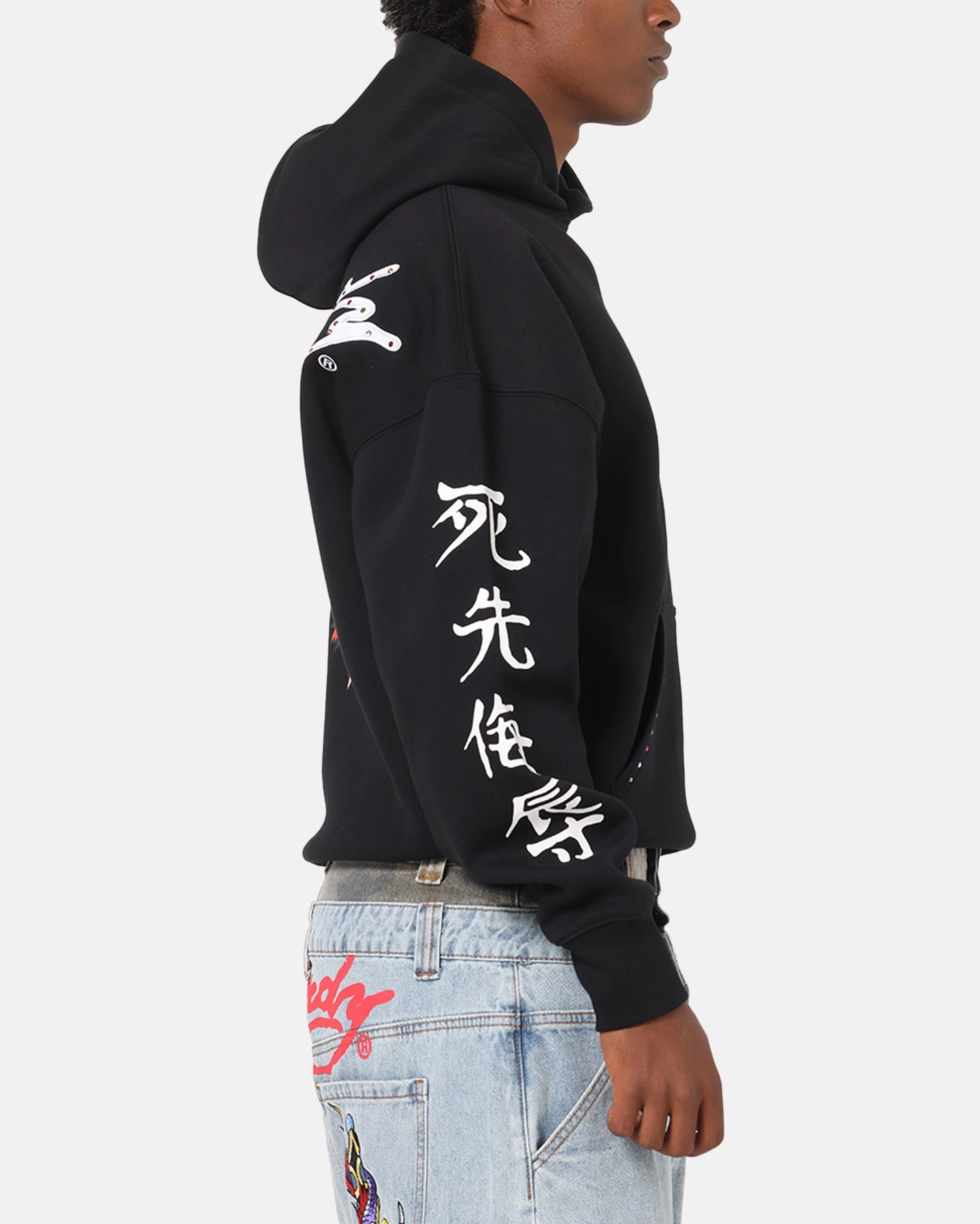 Sombrero Winter Essentials Ed Hardy Geisha Rhinestone Hoodie Black/Multi