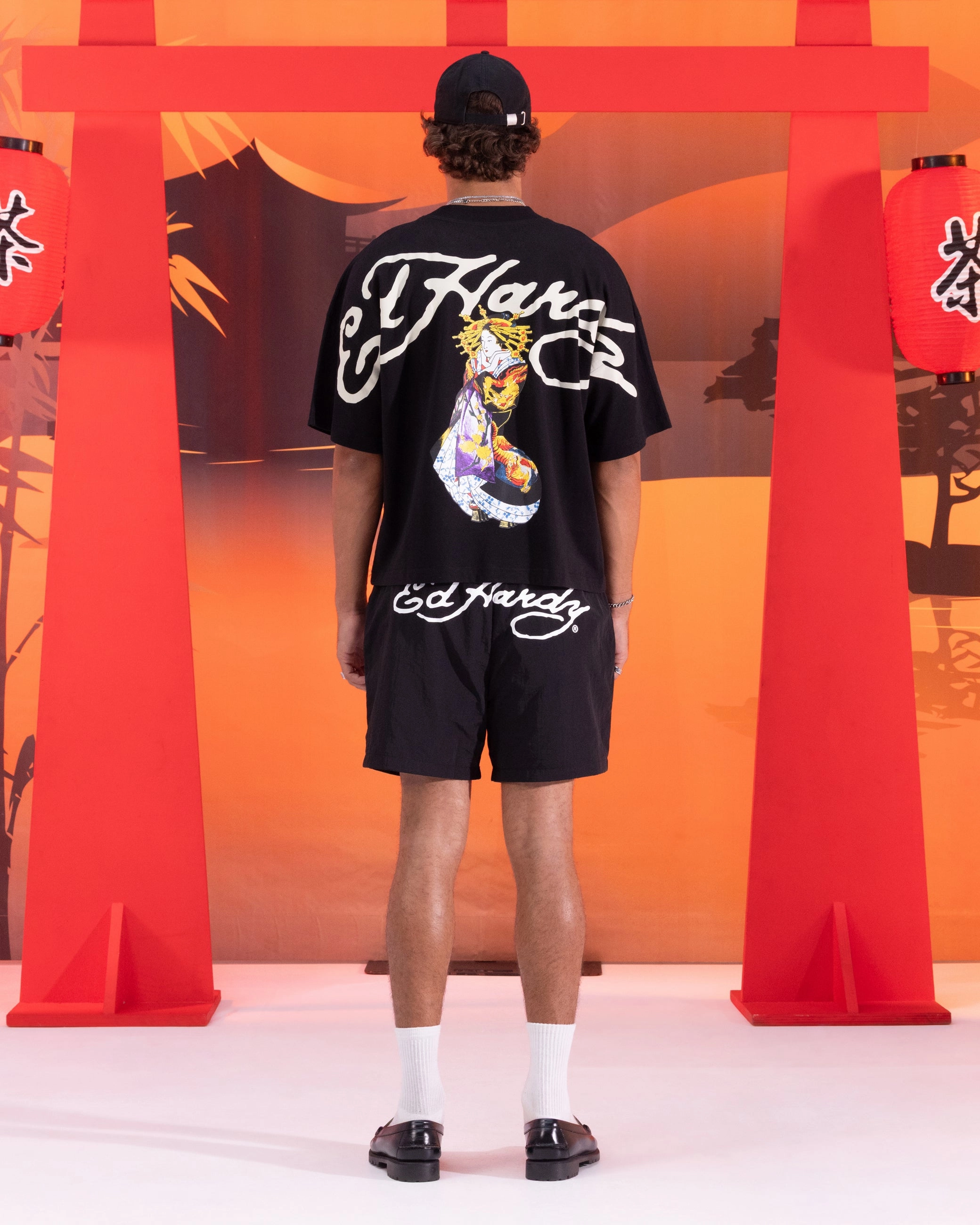 Leisure Casual Ed Hardy Geisha T-Shirt Black