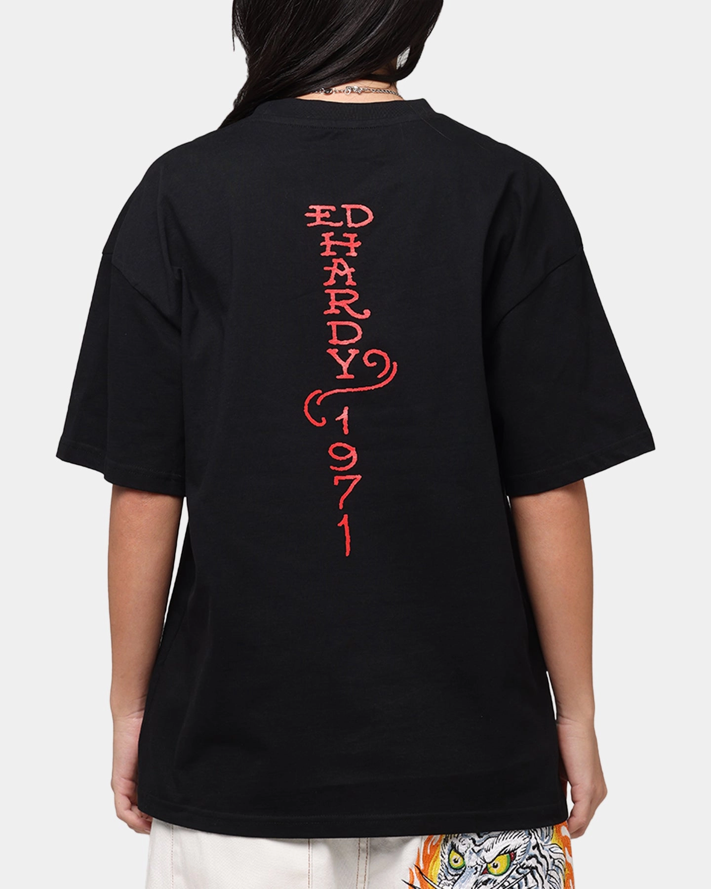 Ed Hardy Lost Luck T-Shirt Black Colorfast Dye Comfortable texture