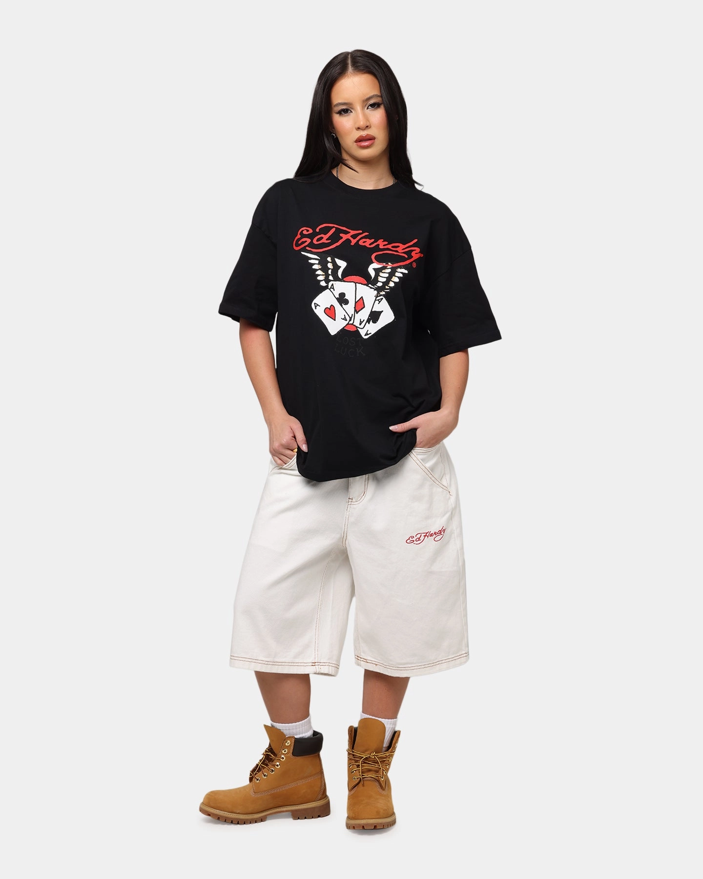 Ed Hardy Lost Luck T-Shirt Black Sustainable production Seasonal Comfort Style