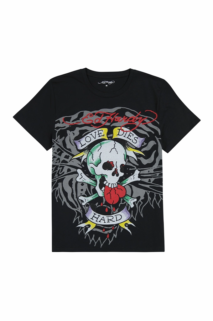 Essential Look Casual Fit Ed Hardy Love Skull Men's Short Sleeve Tee